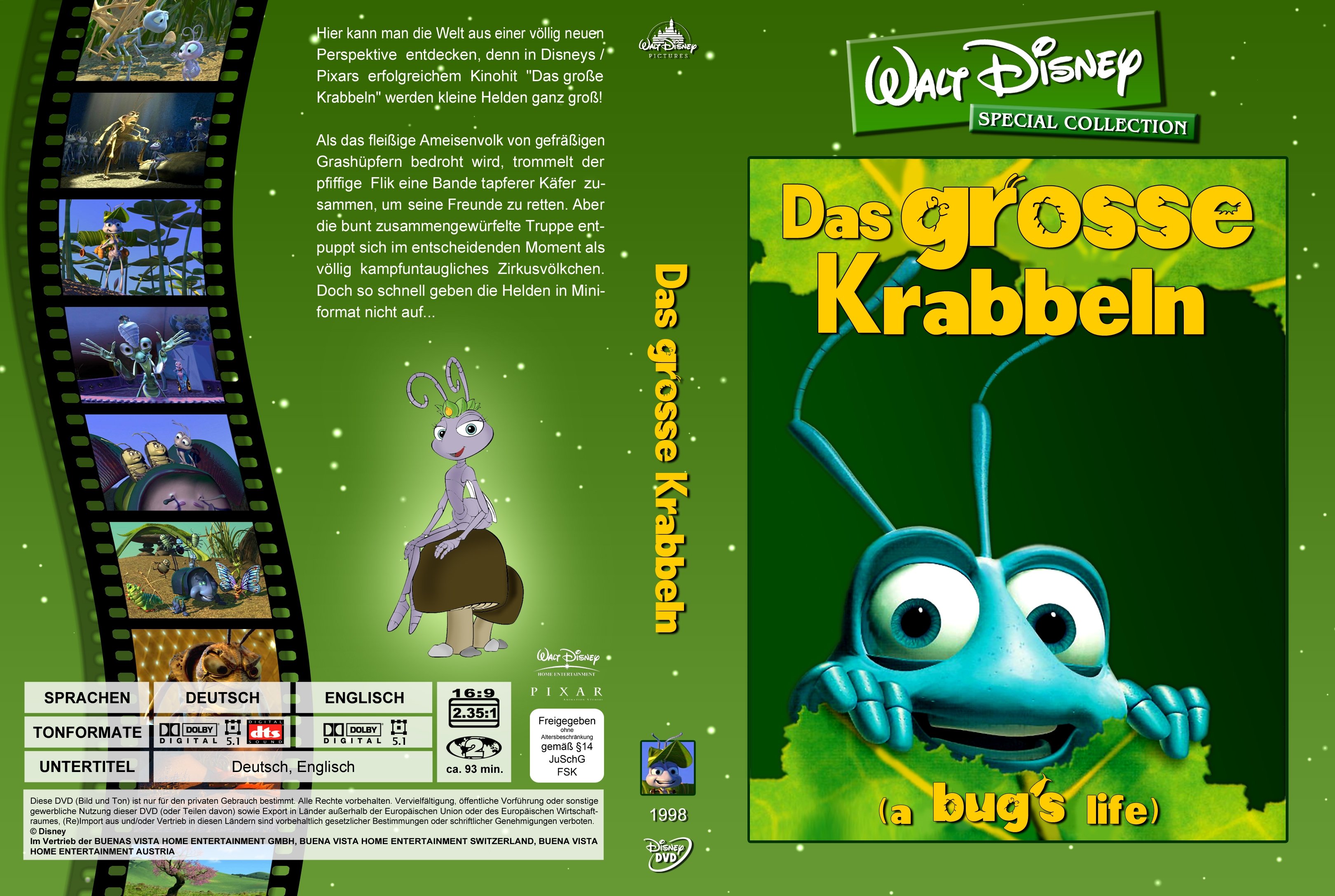 Das Grosse Krabbeln Walt Disney Special Collection DVD Covers Cover