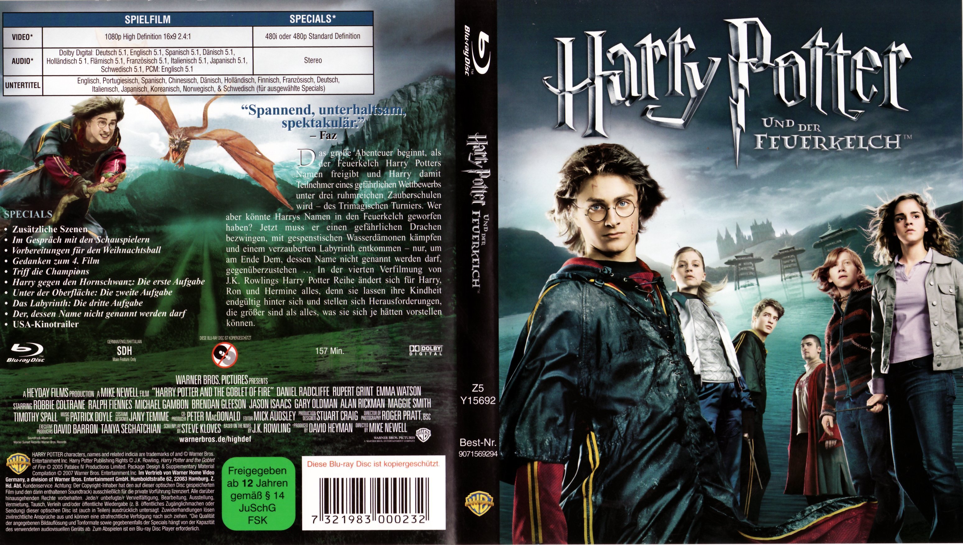 Harry Potter Und Der Feuerkelch DVD Covers Cover Century Over 1