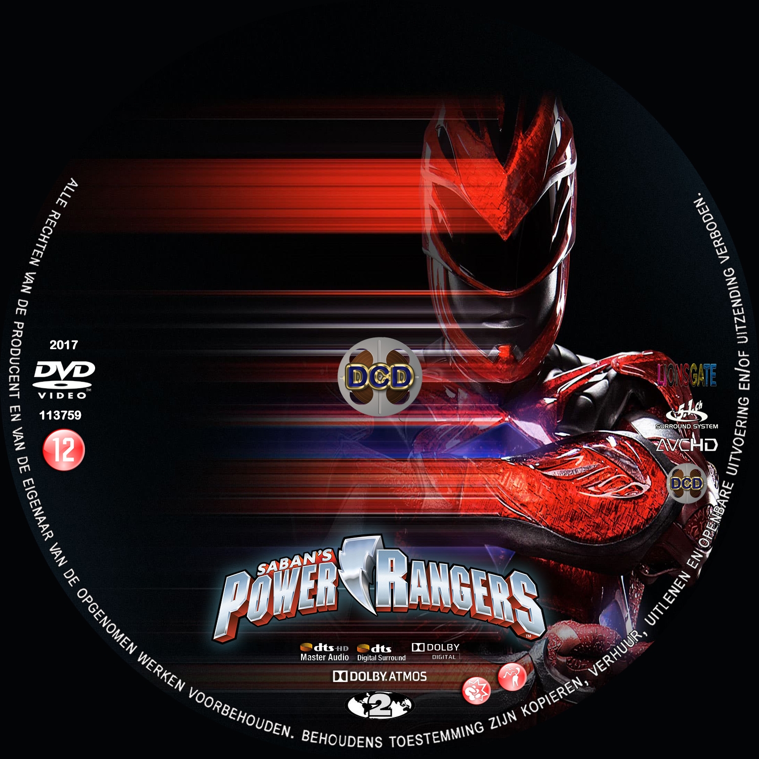 Power Rangers 2017 DVD Cover CD DVD Covers Cover Century Over 1