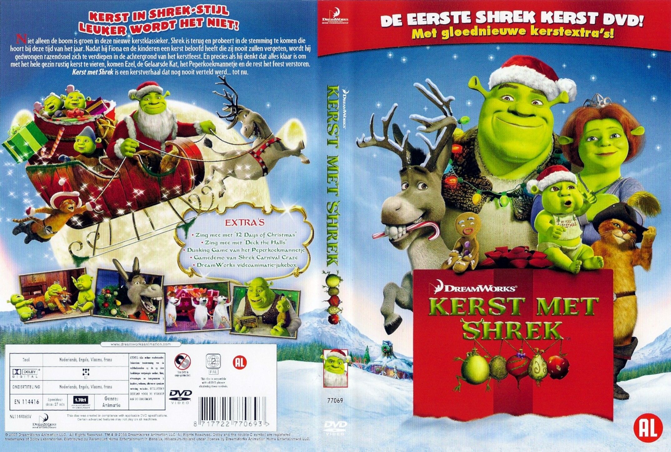 Shrek Met Kerst DVD NL DVD Covers Cover Century Over 500.000