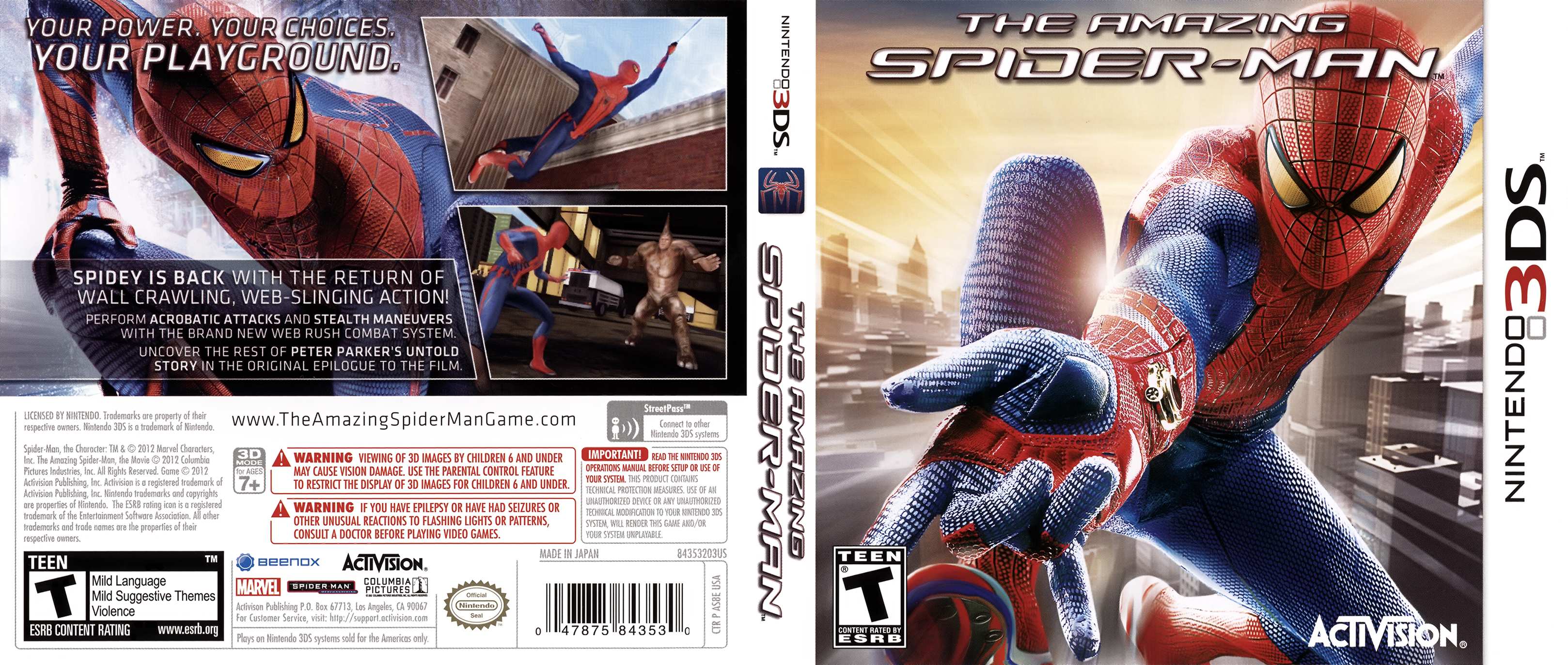 the amazing spider man nintendo 3ds