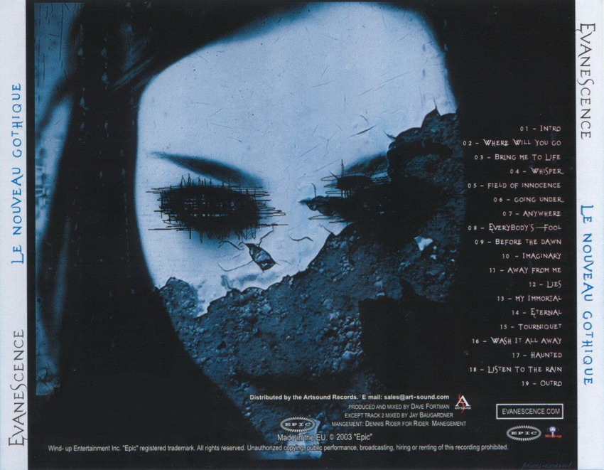 Evanescence Le Nouveau Gothique B | CD Covers | Cover Century | Over 1. ...