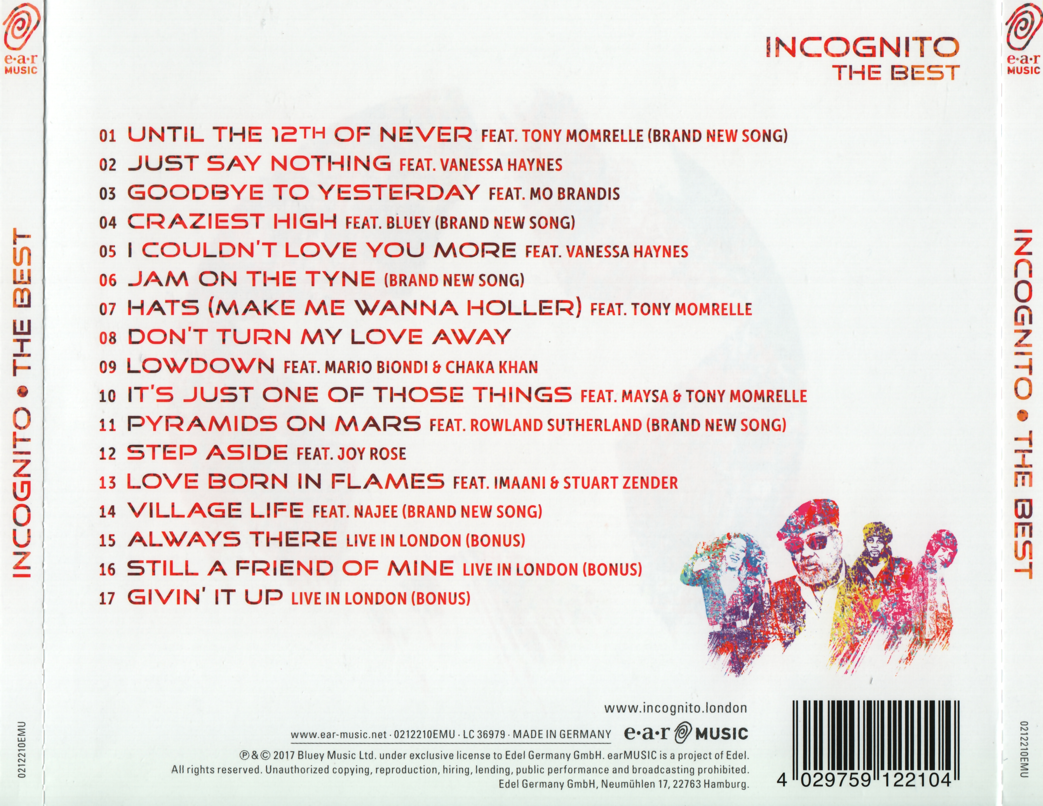 Текст песни best friend. Incognito – the best. Incognito - the best (2004-2017) (2017). Incognito "best of 2017 (CD)". Bluey Incognito CD.
