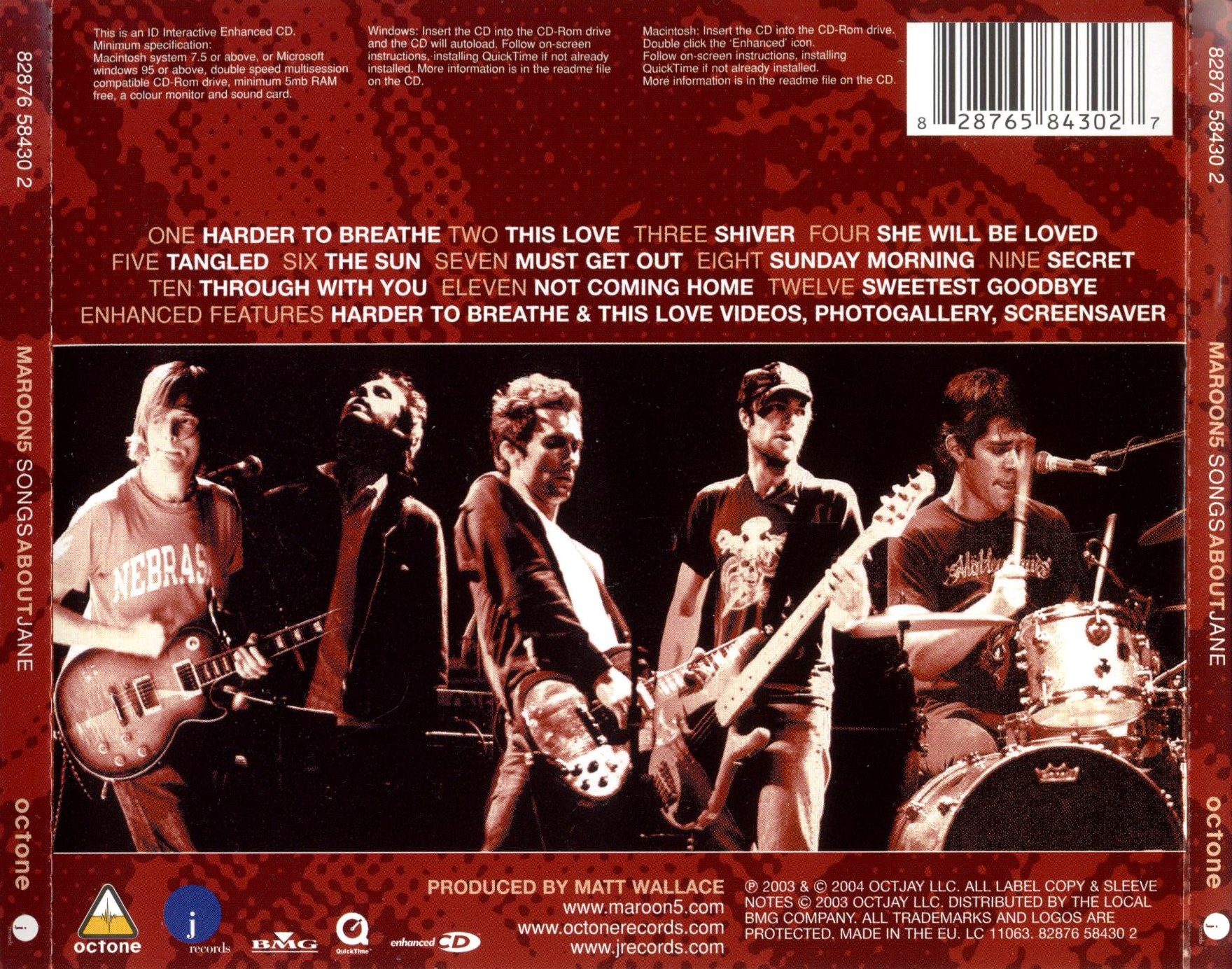 Maroon 5 Songs About Jane Back Cd Covers Cover Century Over 500 000 Album Art Covers For Free