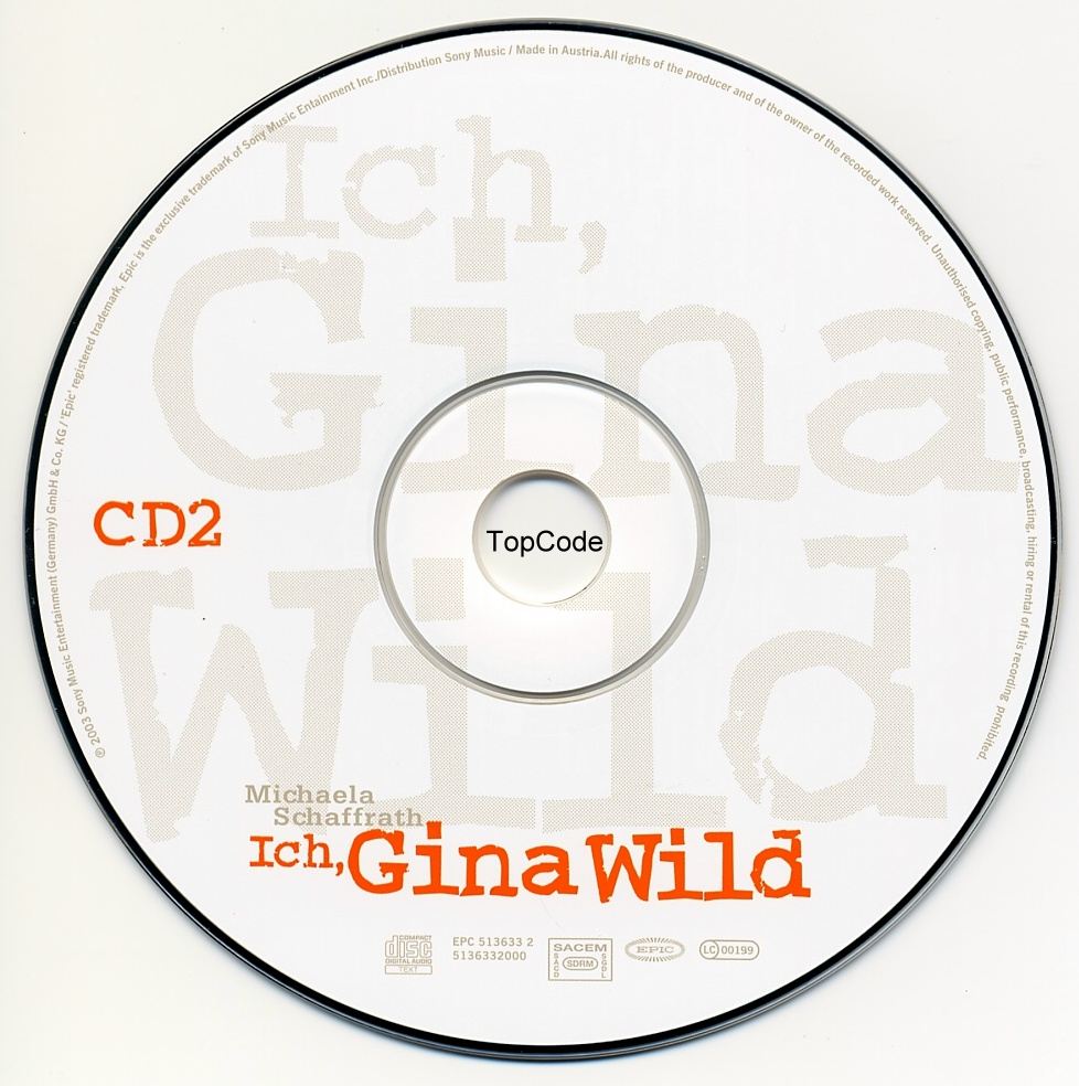 Michaela Schaffrath . Ich Gina Wild cd2 | CD Covers | Cover Century | Over  1.000.000 Album Art covers for free