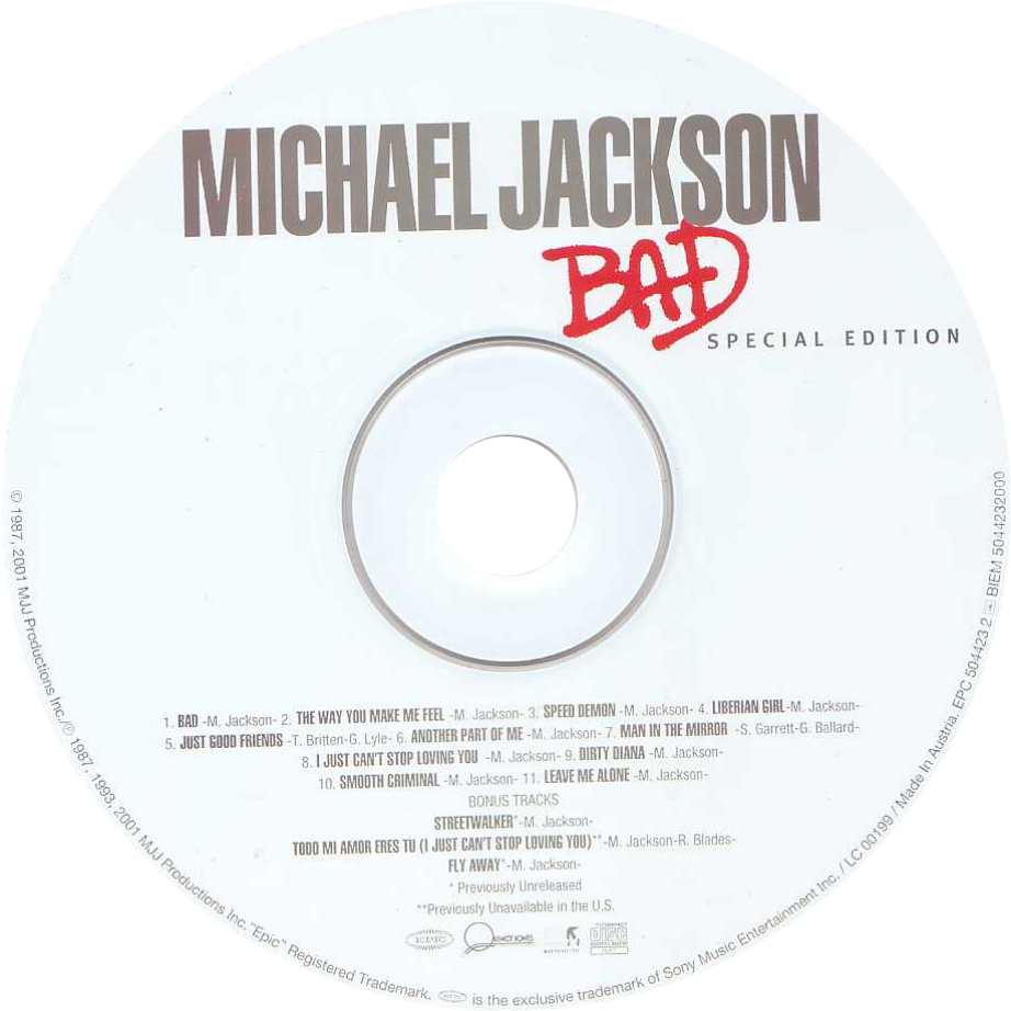 unopened michael jackson bad album
