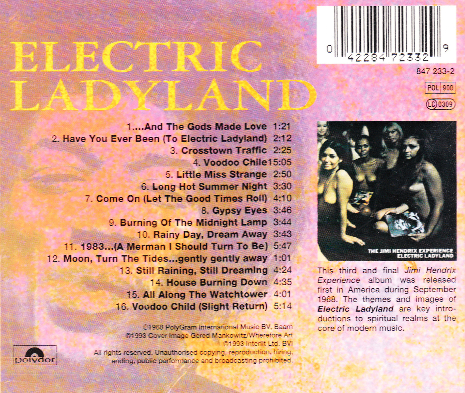 the jimi hendrix experience electric ladyland cover