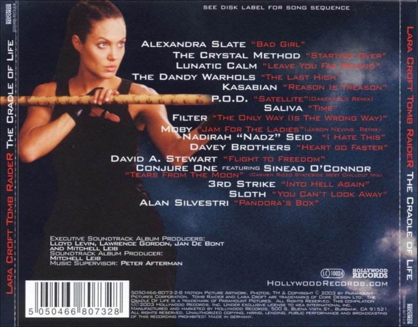 tomb raider the cradle of life soundtrack b | CD Covers | Cover Century ...