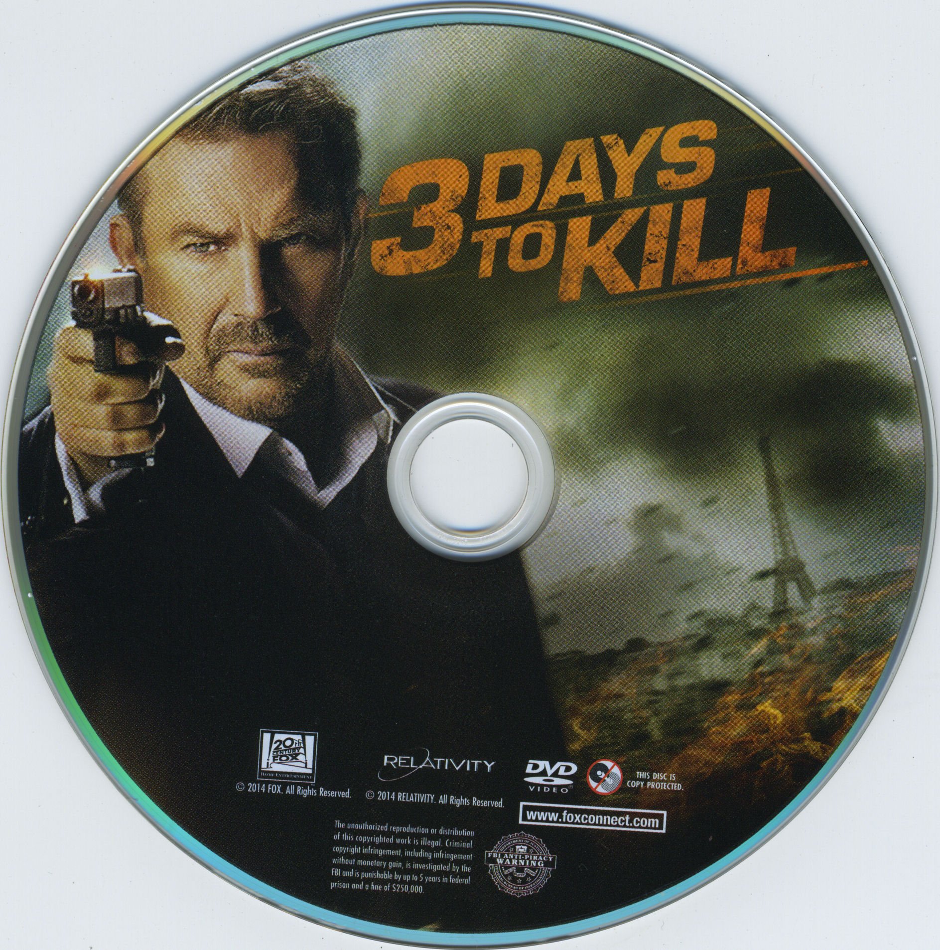 3 Days To Kill Labels 1 | Blu-Ray Covers | Cover Century | Over 1.000. ...