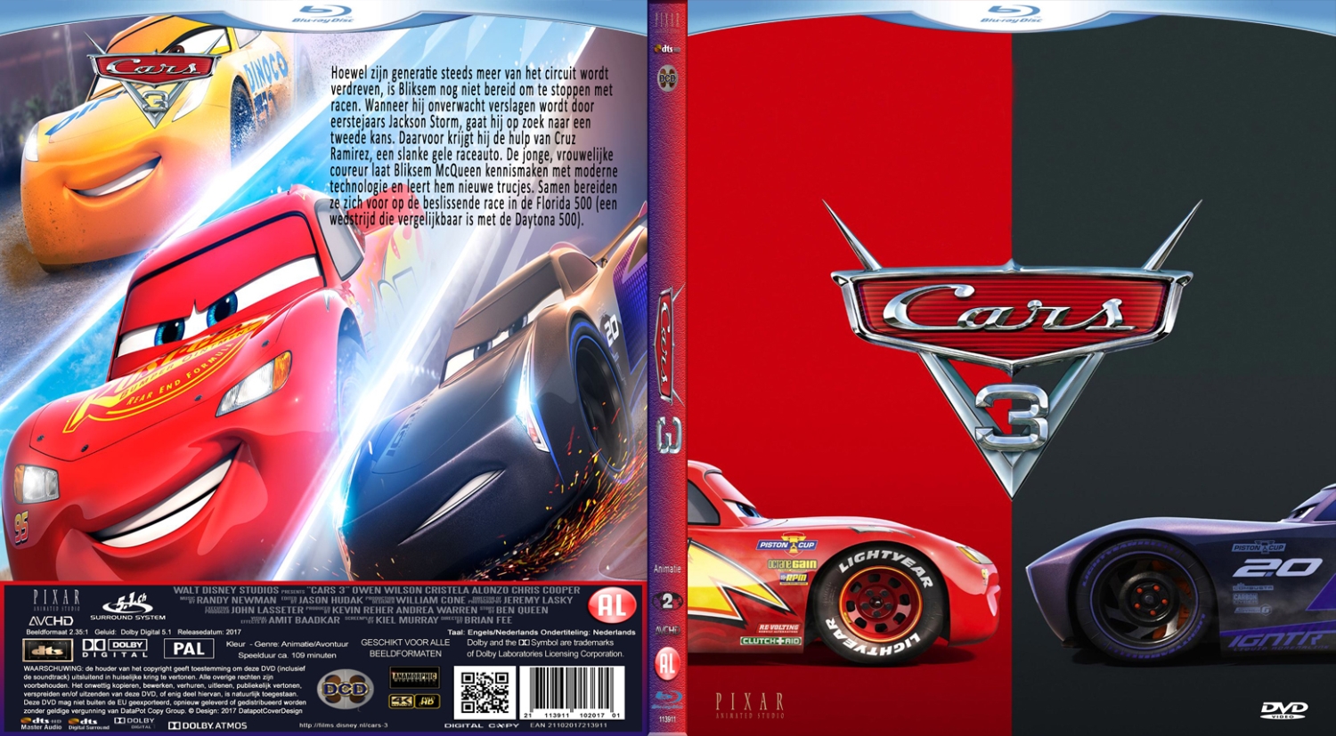 cars 3 (2017) Blu Ray | Blu-Ray Covers | Cover Century | Over 1.000.000 ...