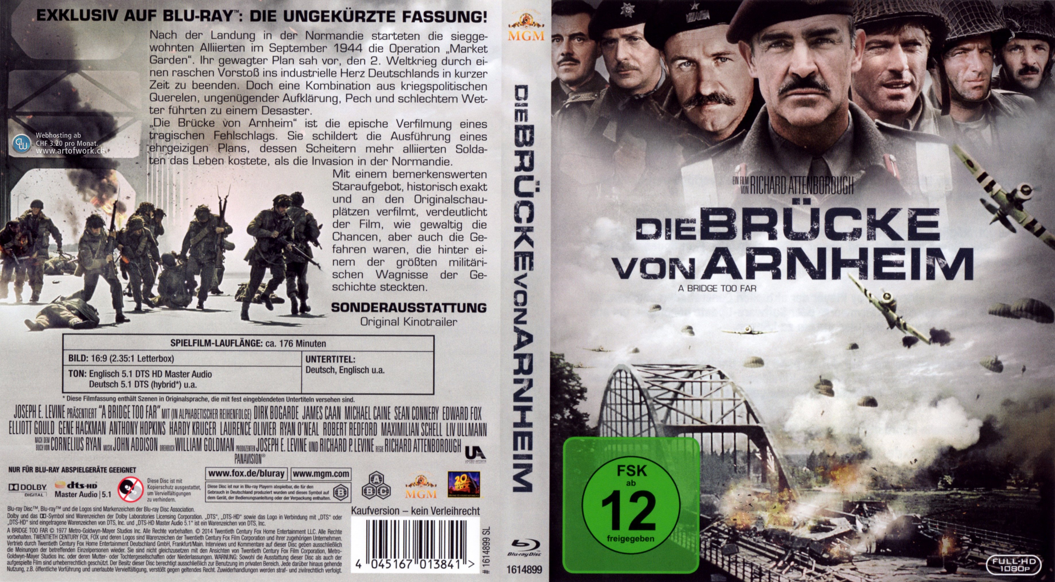 Die Bruecke von Arnheim A Bridge Too Far | Blu-Ray Covers | Cover ...