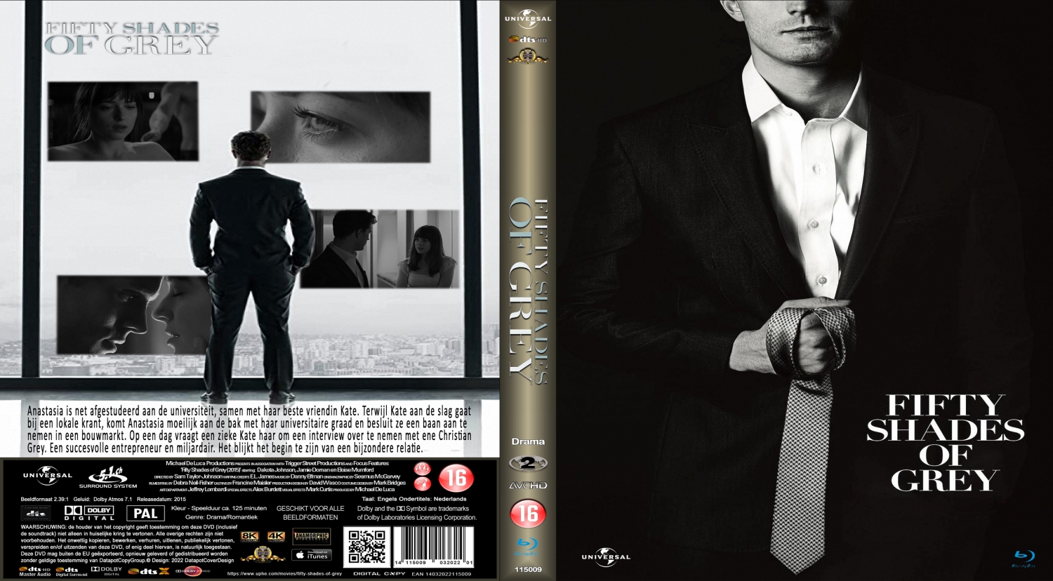 Fifty Shades Of Grey (2015) Blu Ray | Blu-Ray Covers | Cover Century ...