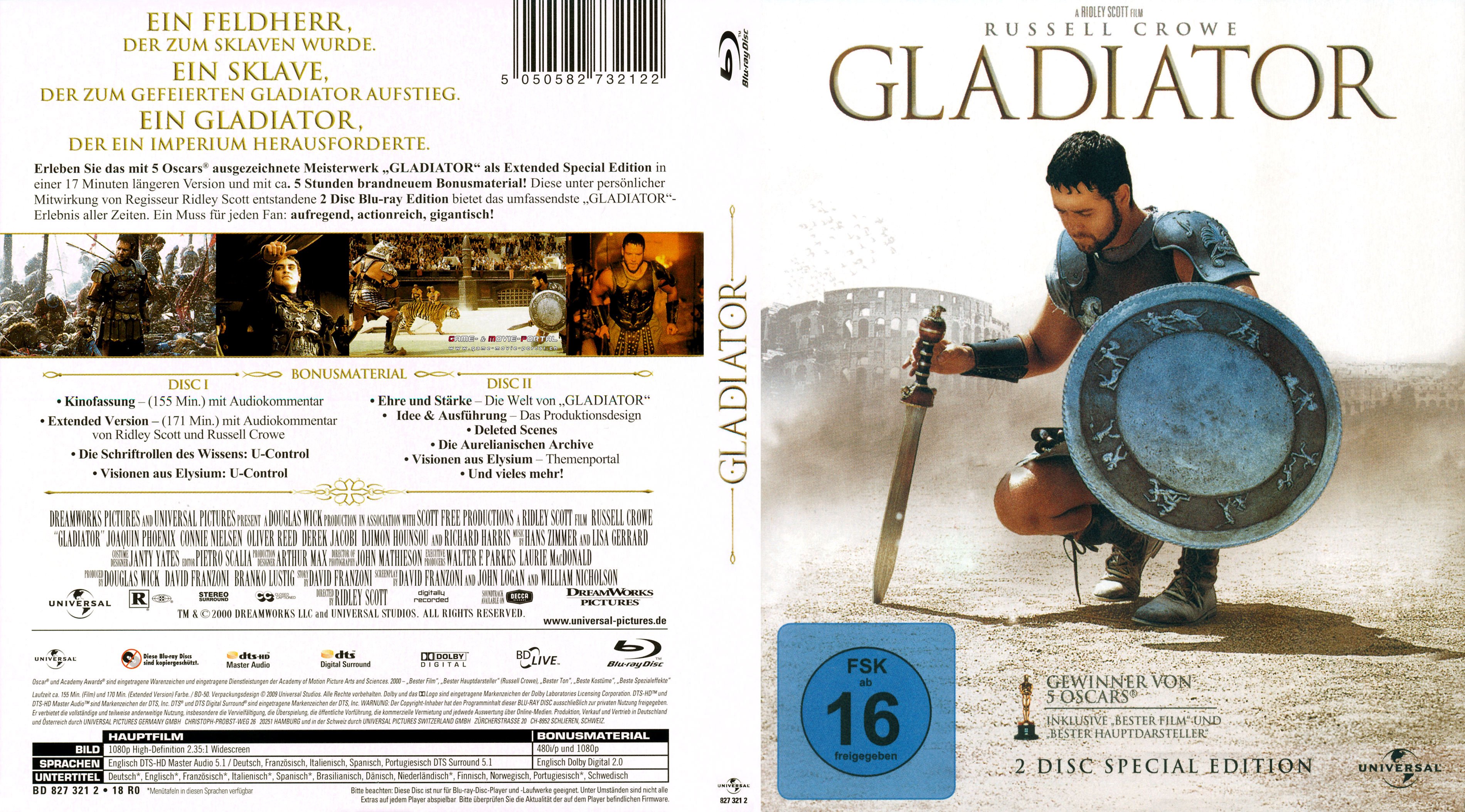 Gladiator cover 2 | Blu-Ray Covers | Cover Century | Over 1.000.000 ...