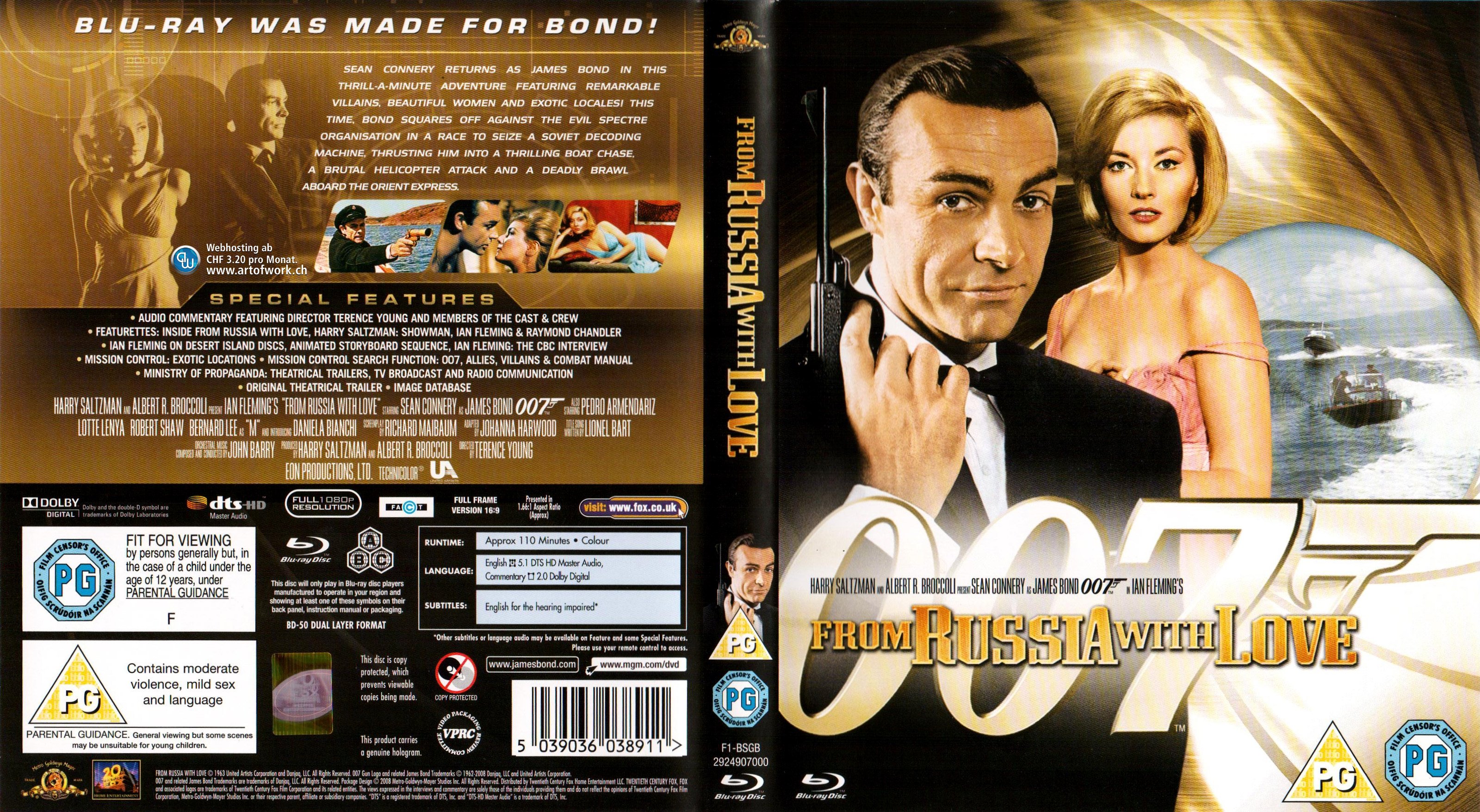 James Bond 007 Liebesgruesse Aus Moskau From Russia With Love Blu Ray Covers Cover Century 