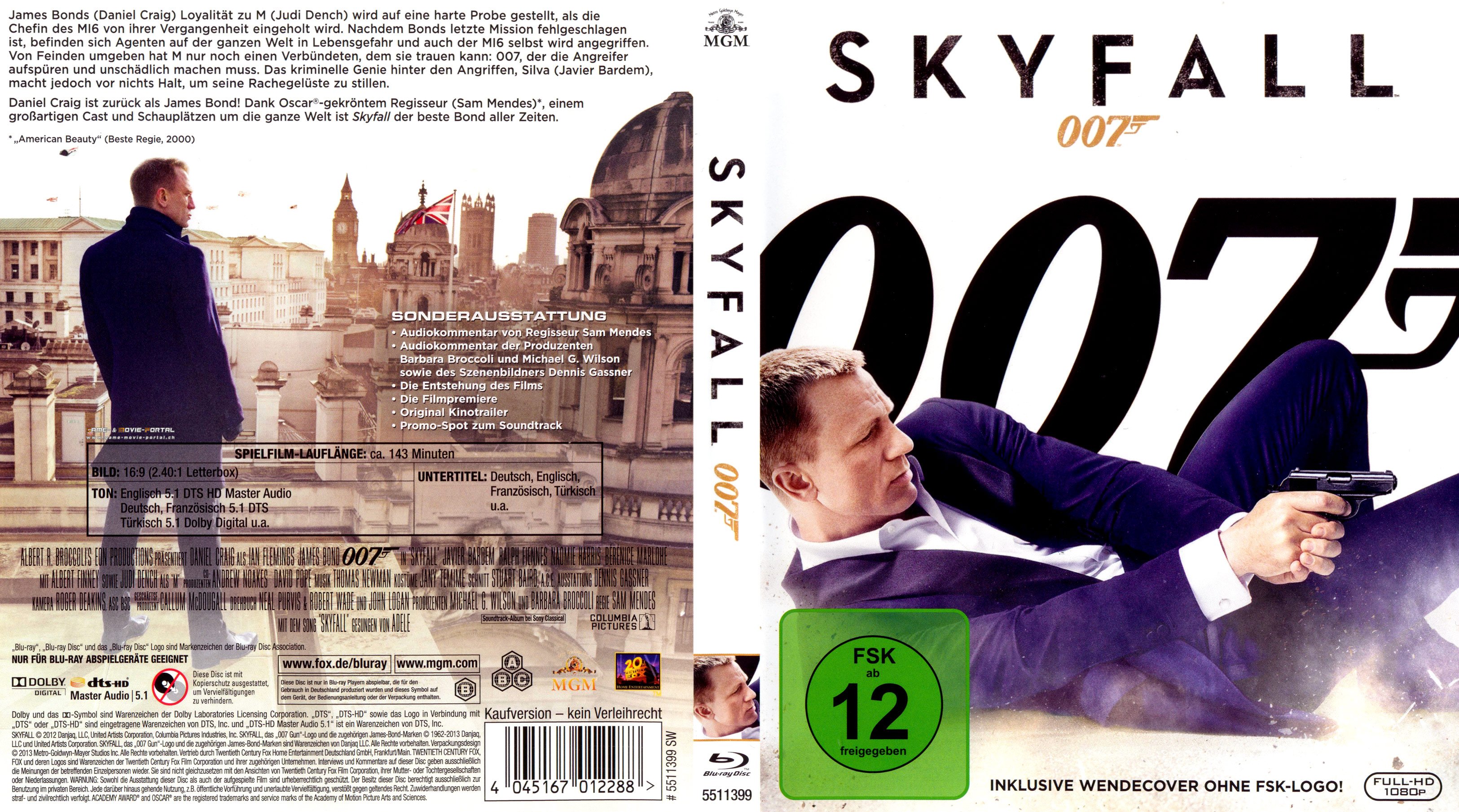 James Bond 007 Skyfall | Blu-Ray Covers | Cover Century | Over 1.000. ...