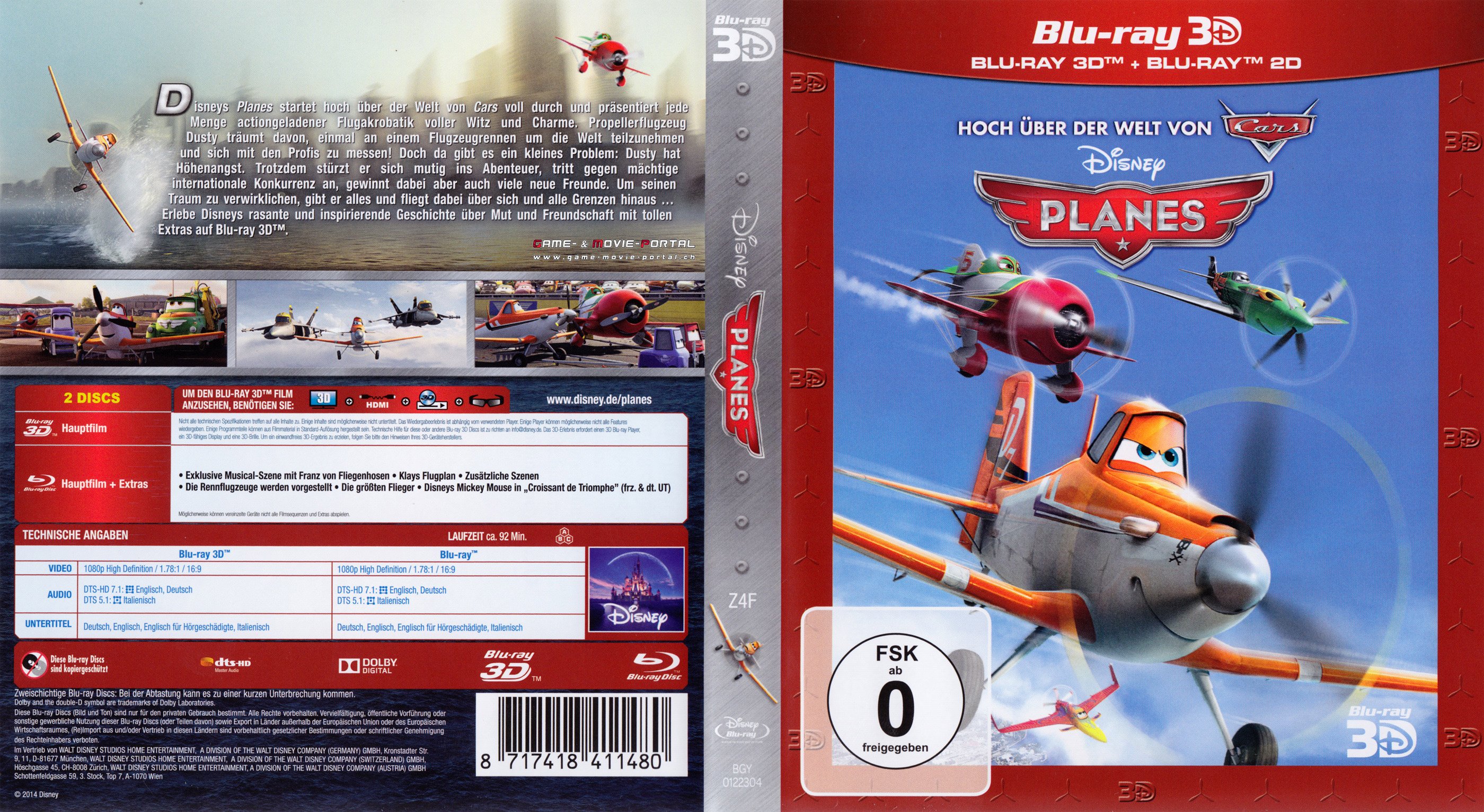 Planes 3D Disney Pixar | Blu-Ray Covers | Cover Century | Over 1.000. ...