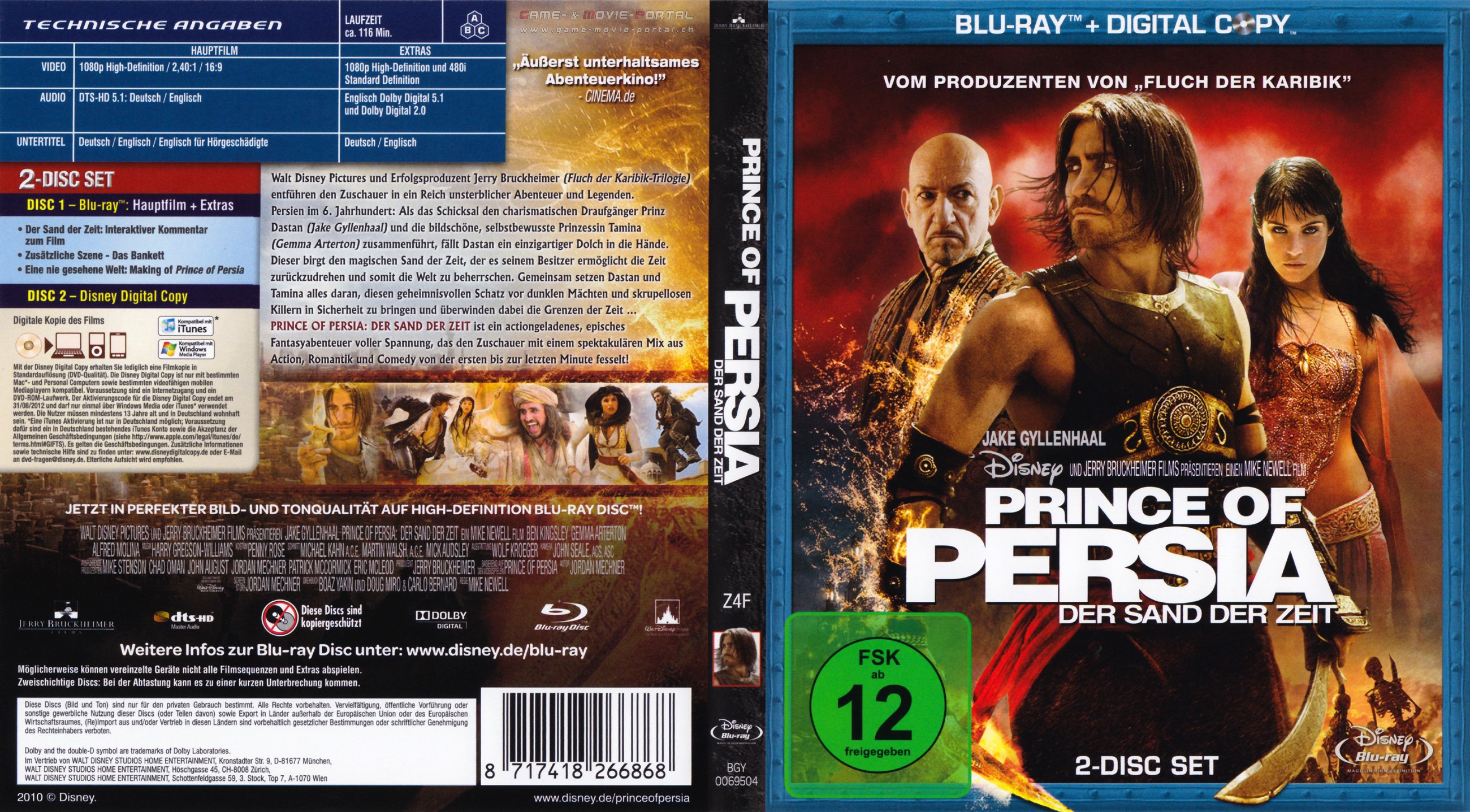 Prince Of Persia Der Sand Der Zeit Blu Ray Covers Cover Century Over 1000000 Album Art 