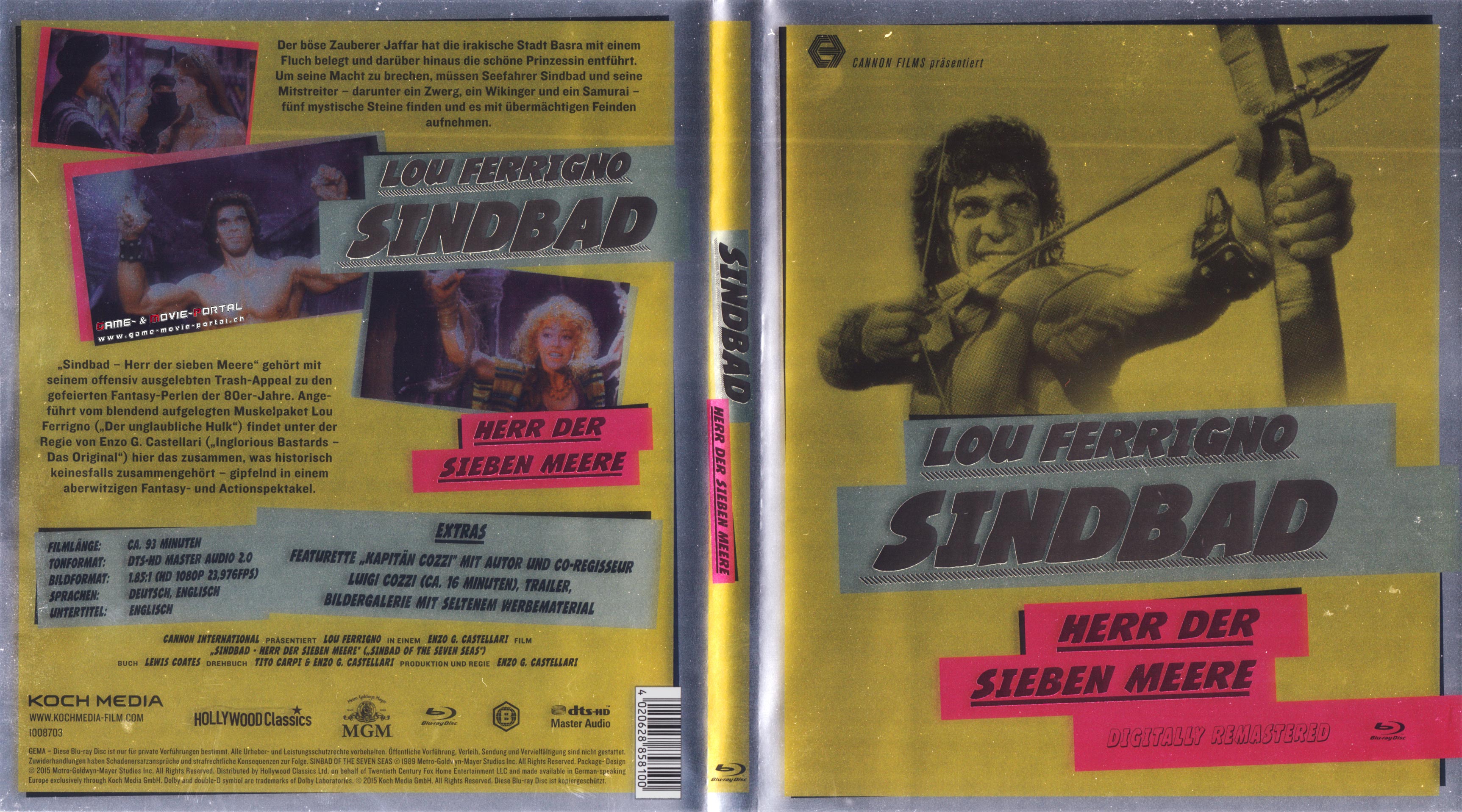 Sindbad Herr der Sieben Meere Lou Ferrigno | Blu-Ray Covers | Cover ...