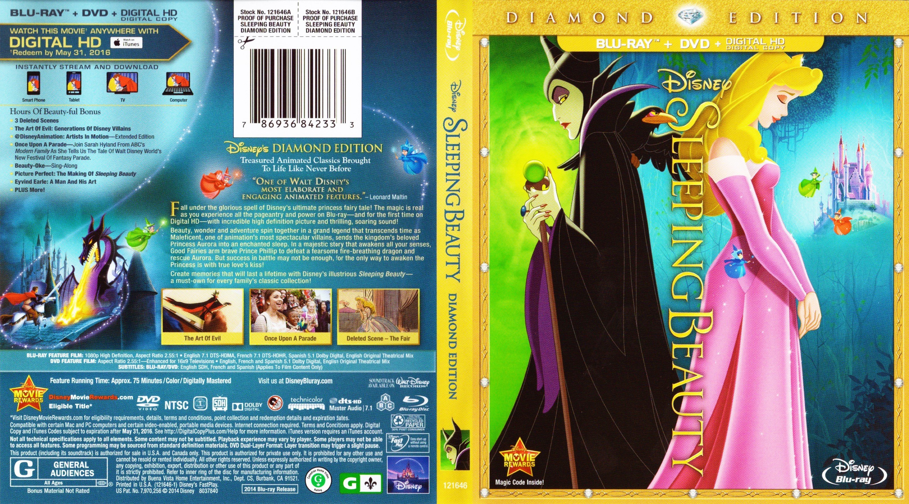 Sleeping Beauty 1959 Blu Ray Covers Cover Century Over 1 000 000 Album Art Covers For Free