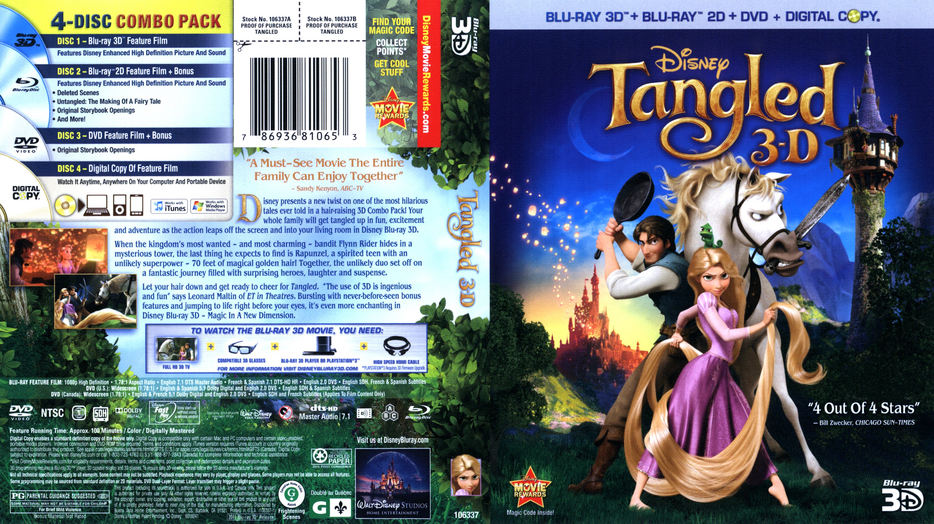 Tangled 3D 2010 | Blu-Ray Covers | Cover Century | Over 1.000.000 Album ...