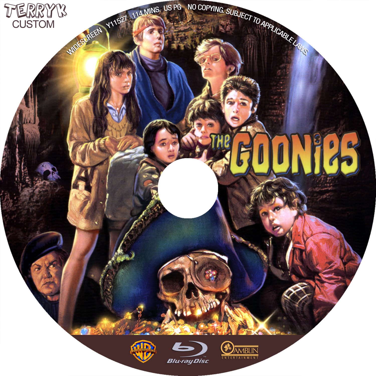 The Goonies 1985 DVD Label | Blu-Ray Covers | Cover Century | Over 1. ...