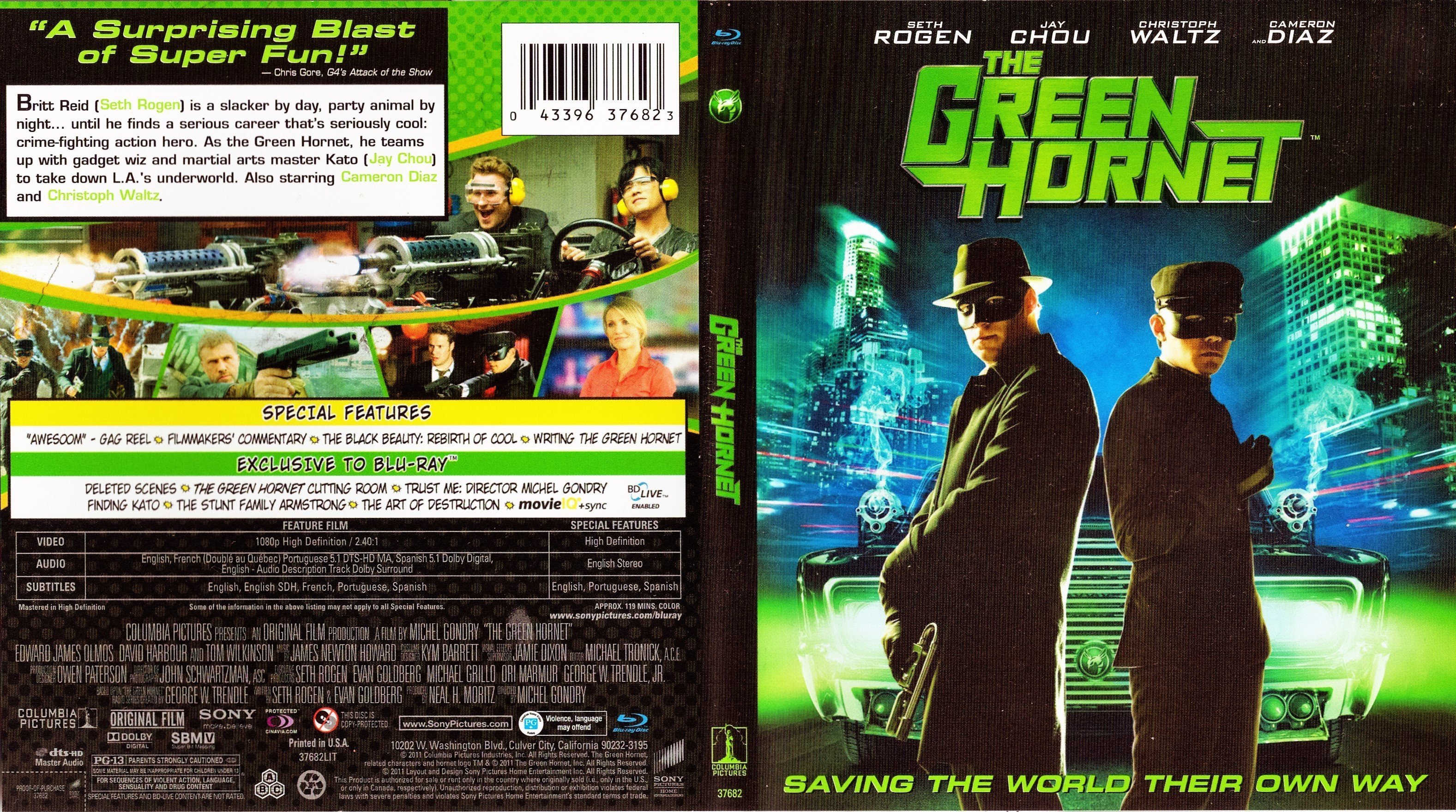 The Green Hornet 2011 R1 | Blu-Ray Covers | Cover Century | Over 1.000. ...