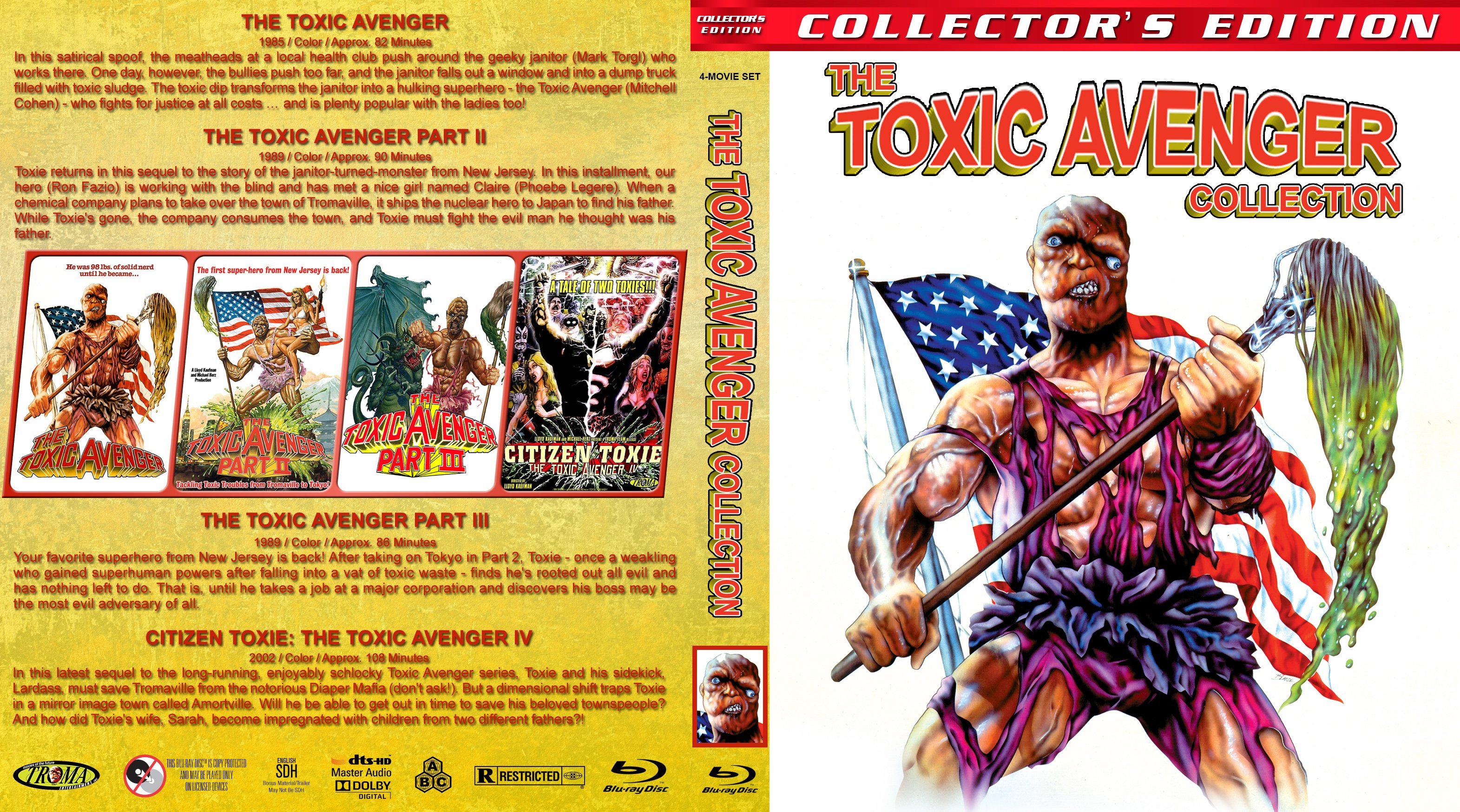 The Toxic Avenger Collection R S Blu Ray Covers Cover