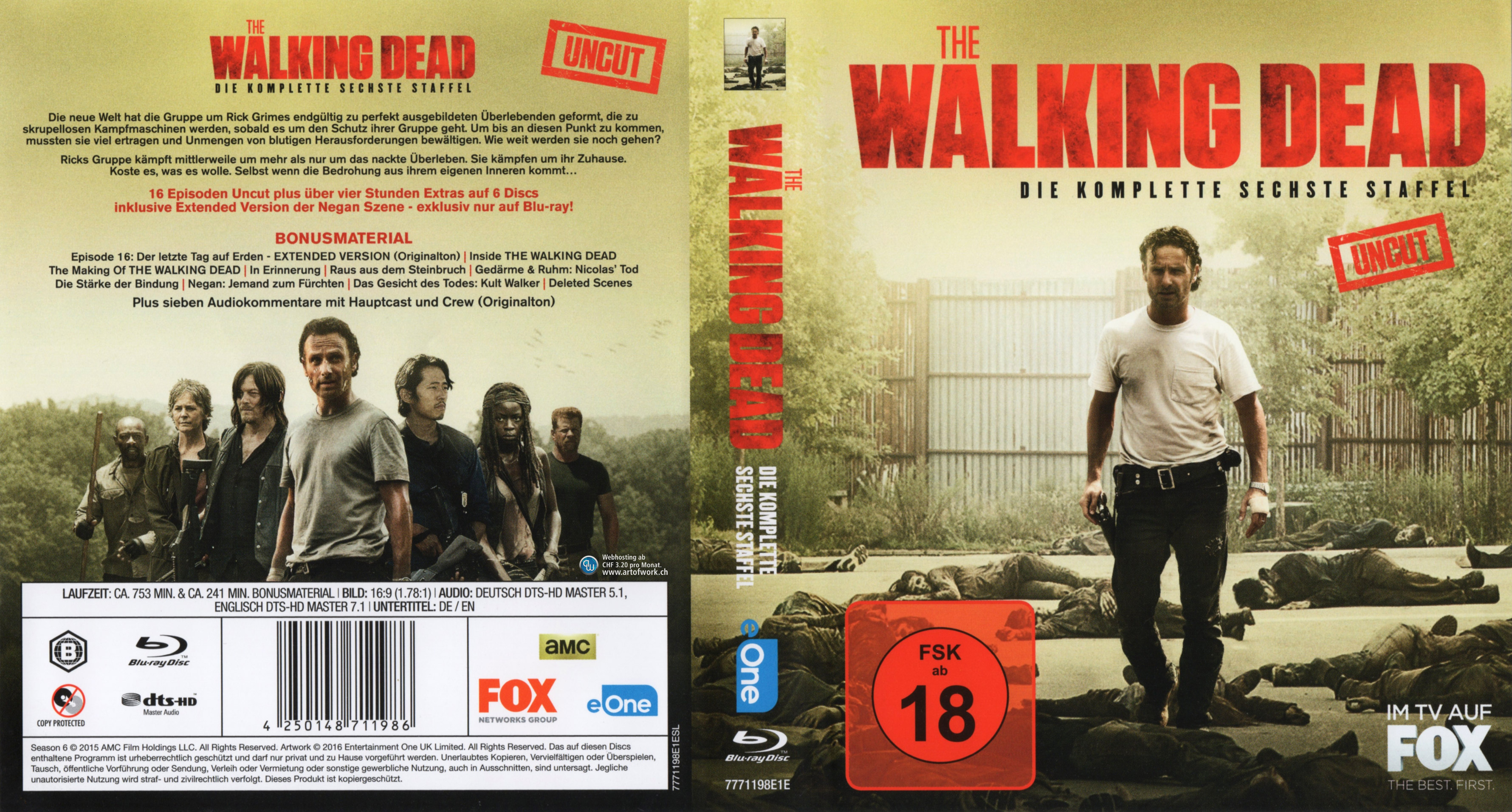 The Walking Dead Staffel 6 Season 6 | Blu-Ray Covers | Cover Century ...