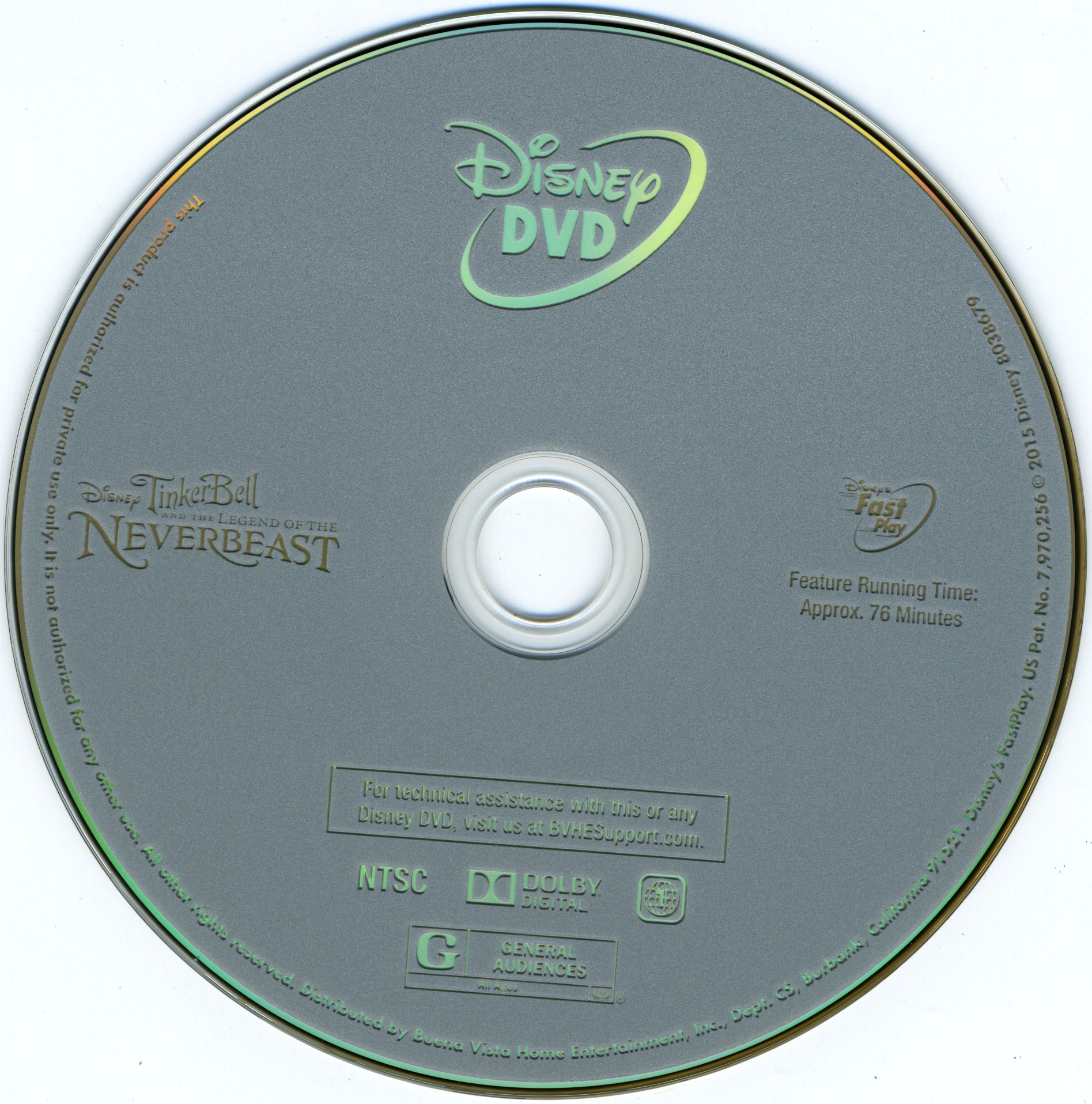 Tinker Bell And The Legend Of The Neverbeast Labels | Blu-Ray Covers ...