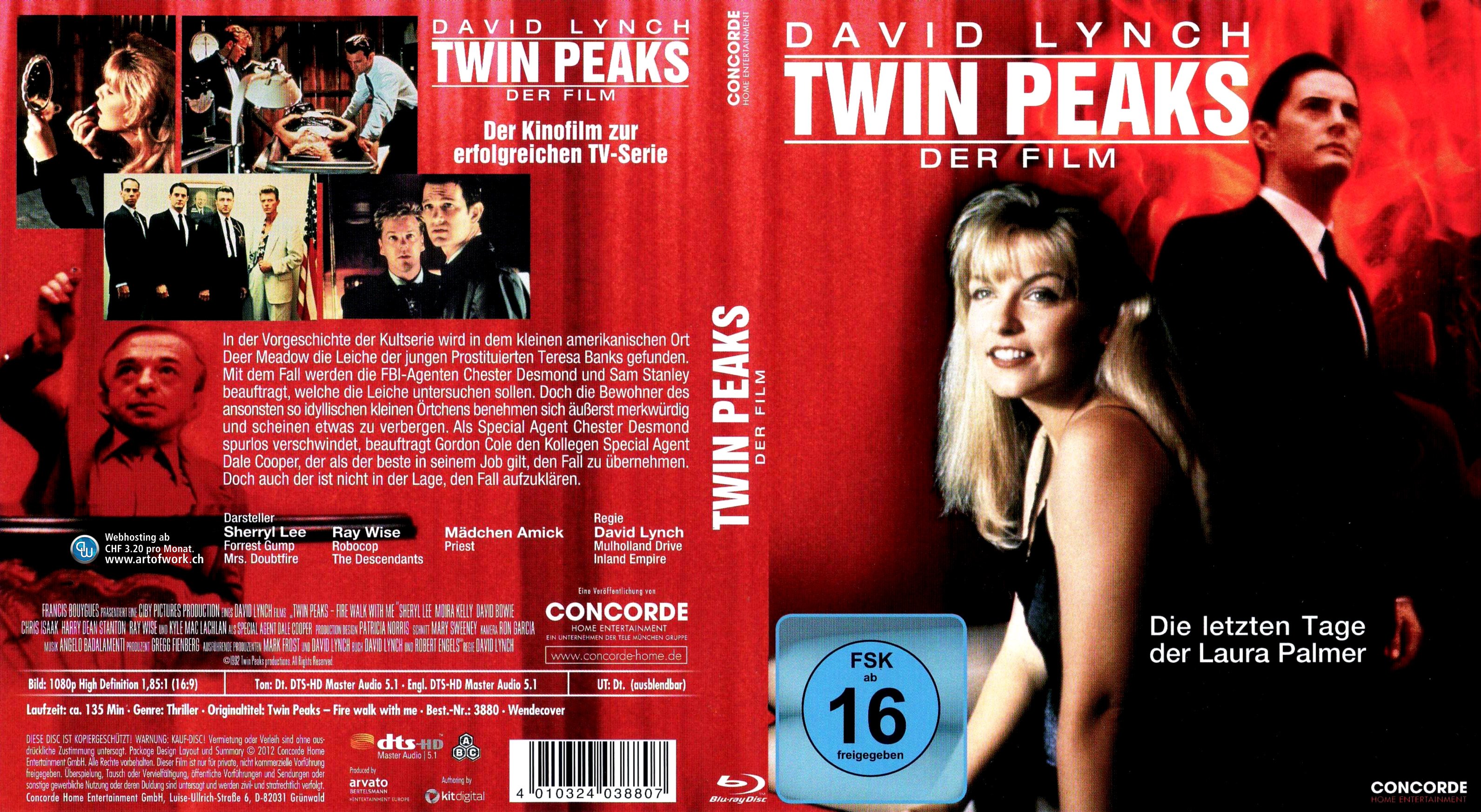 Twin Peaks der Film David Lynch | Blu-Ray Covers | Cover Century | Over ...