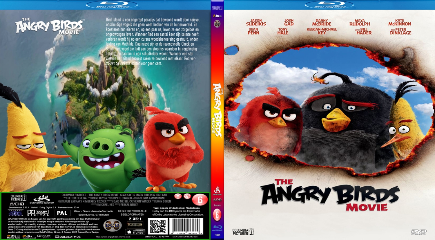 the angry birds movie (2016) Blu Ray | Blu-Ray Covers | Cover Century ...