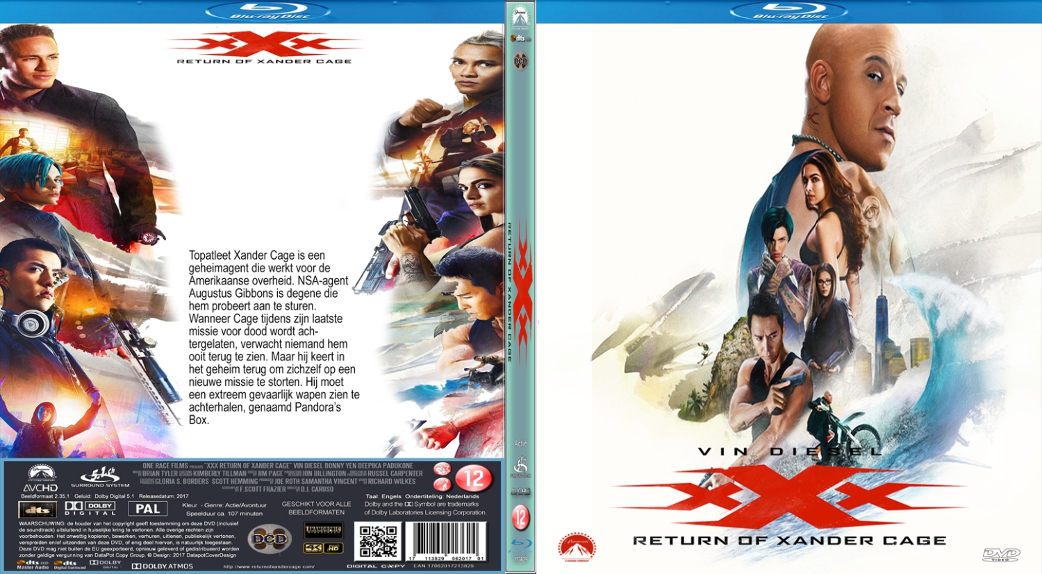 xxx return of xander cage (2017) Blu Ray | Blu-Ray Covers | Cover Century |  Over 1.000.000 Album Art covers for free