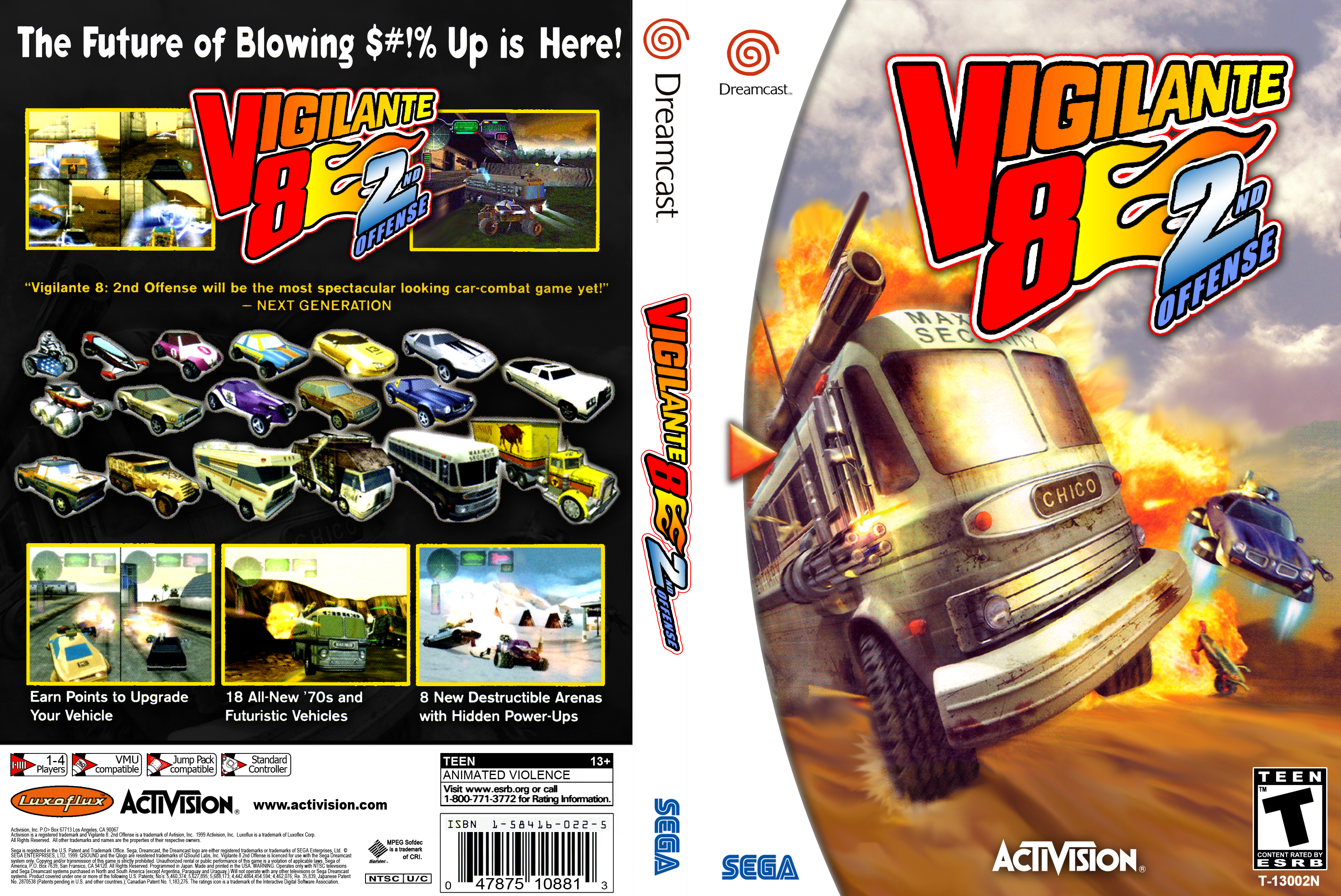 vigilante 8 2nd offense dreamcast vehicles