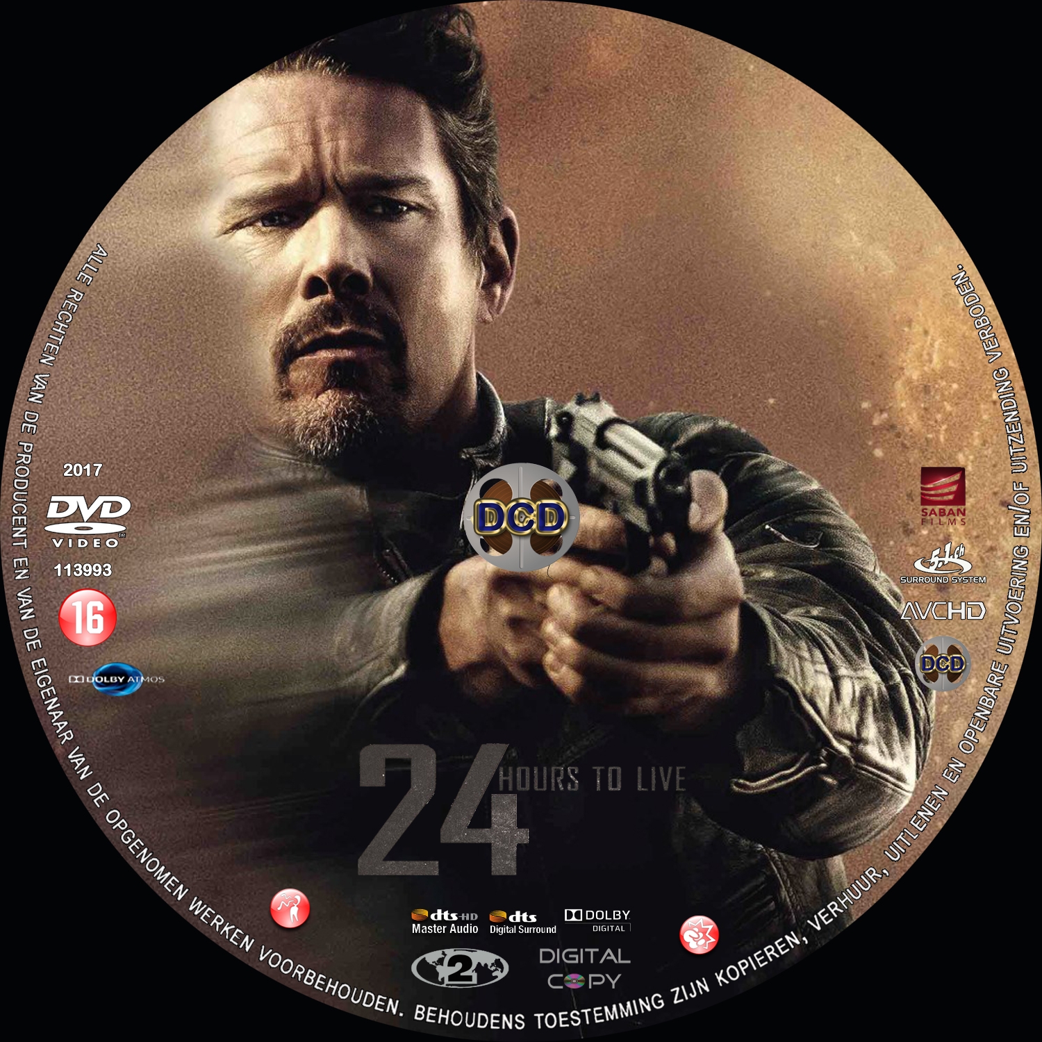 24 Hours To Live (2017) Dvd Cover Cd 