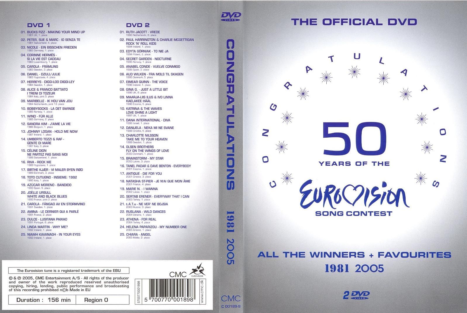 50 Jaar Eurovisie Songfestival Vol 02 Dvd Us Dvd Covers Cover Century Over 500 000 Album Art Covers For Free