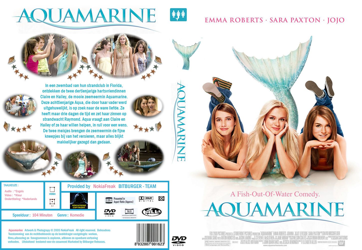 Aquamarine DVD NL CUSTOM | DVD Covers | Cover Century | Over 1.000.000 ...