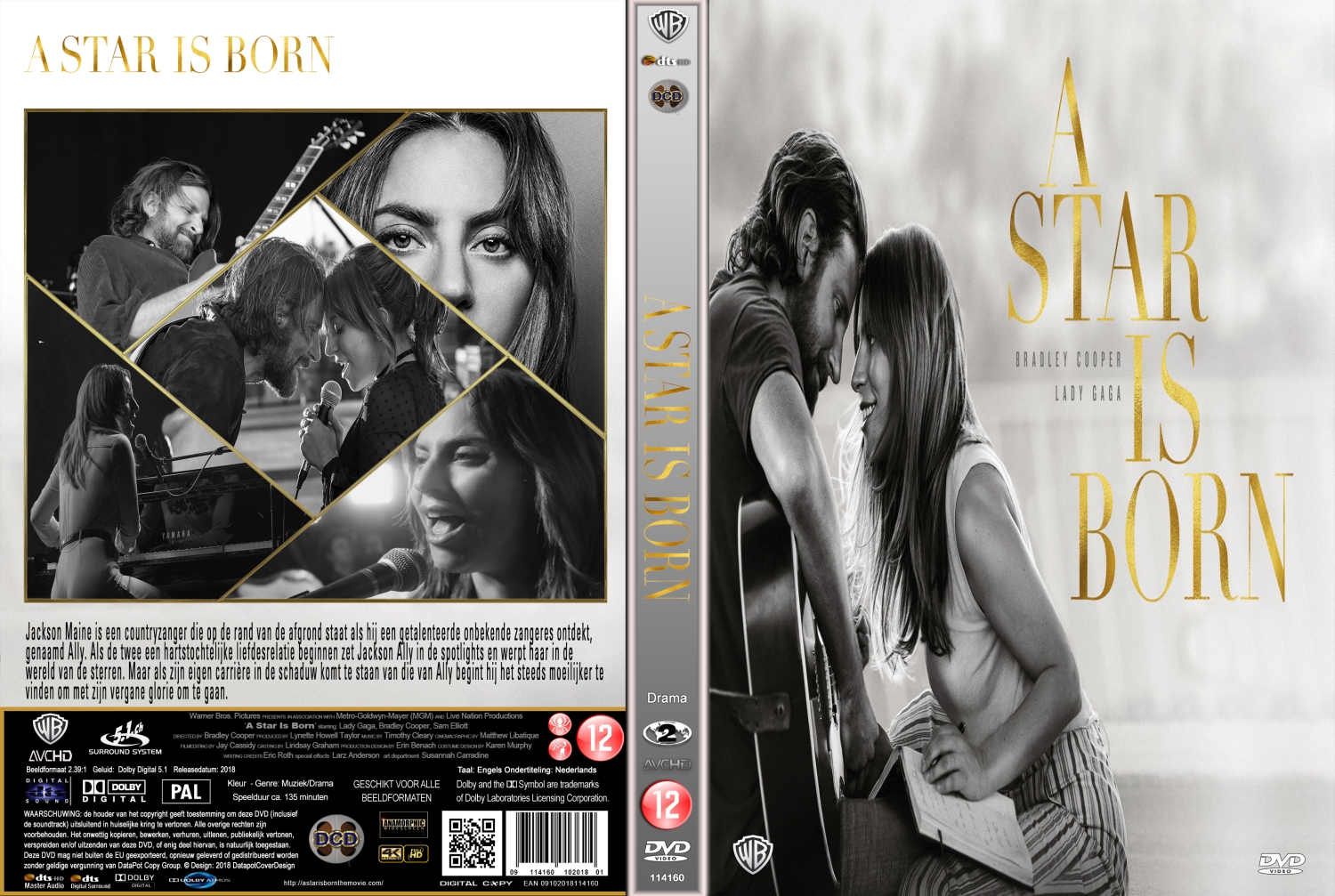 a star is born (2018) DVD Cover | DVD Covers | Cover Century | Over 1.