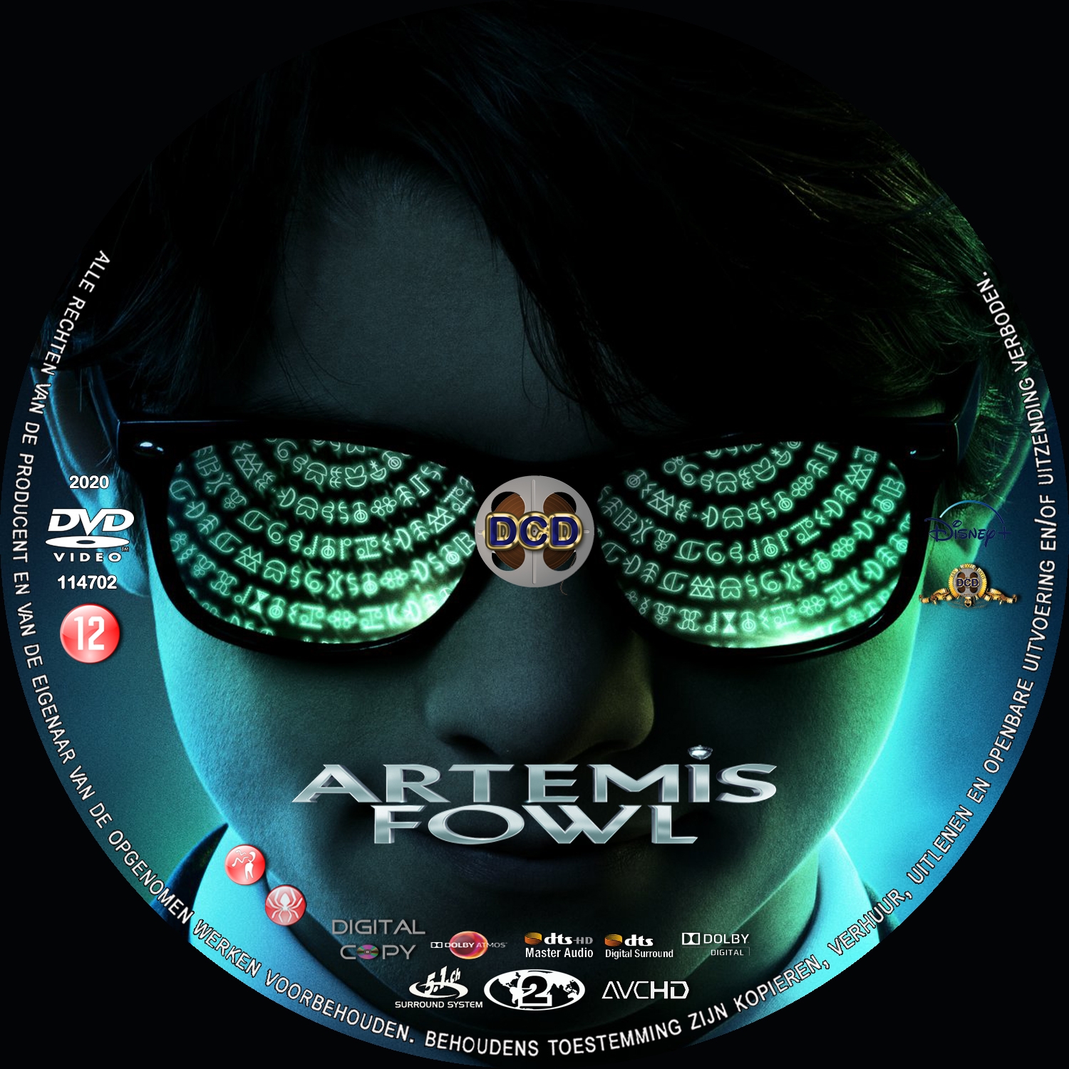 Artemis Fowl (2020) Dvd Cover Cd 