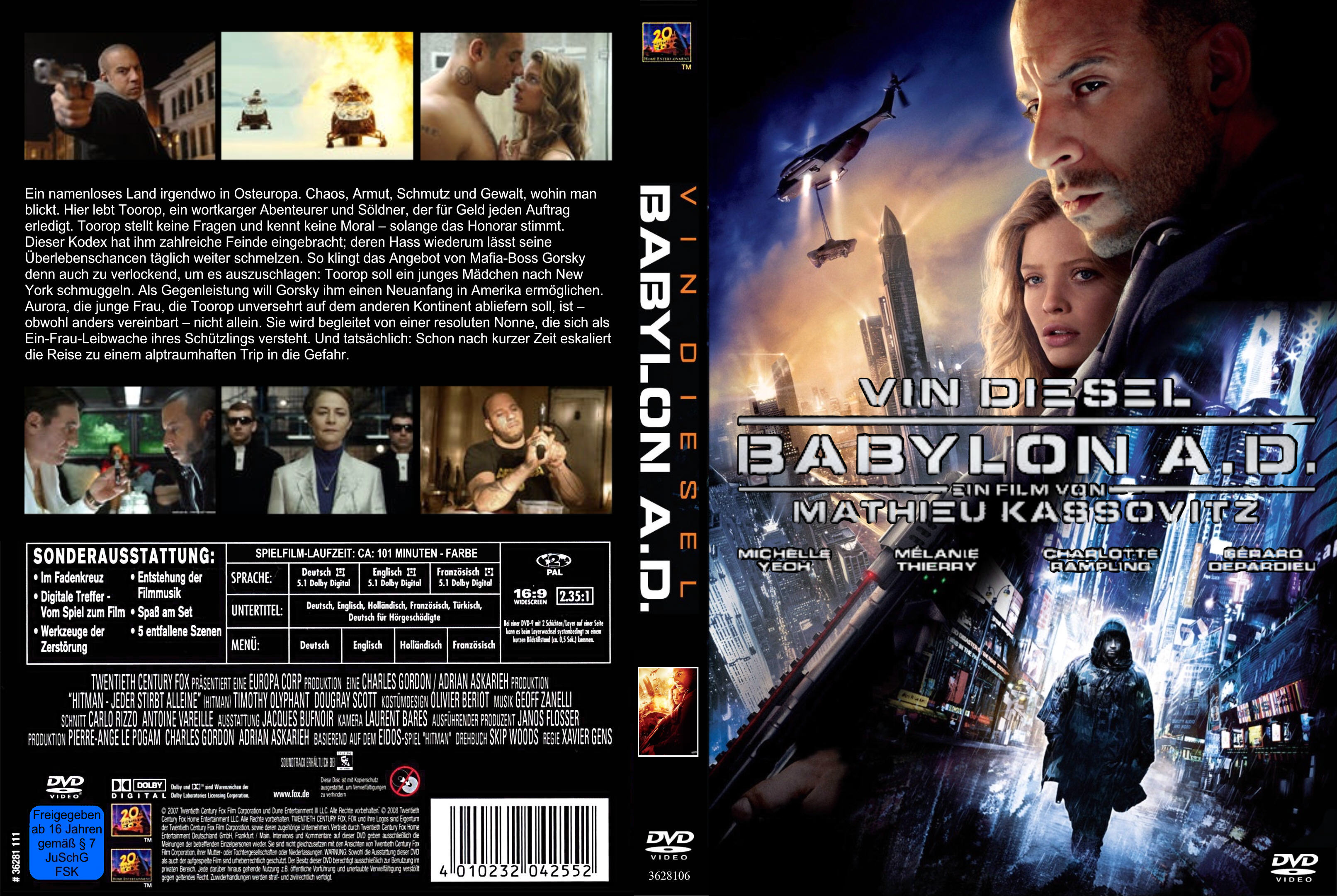 Babylon A D DVD Cover deutsch | DVD Covers | Cover Century | Over 1.000 ...