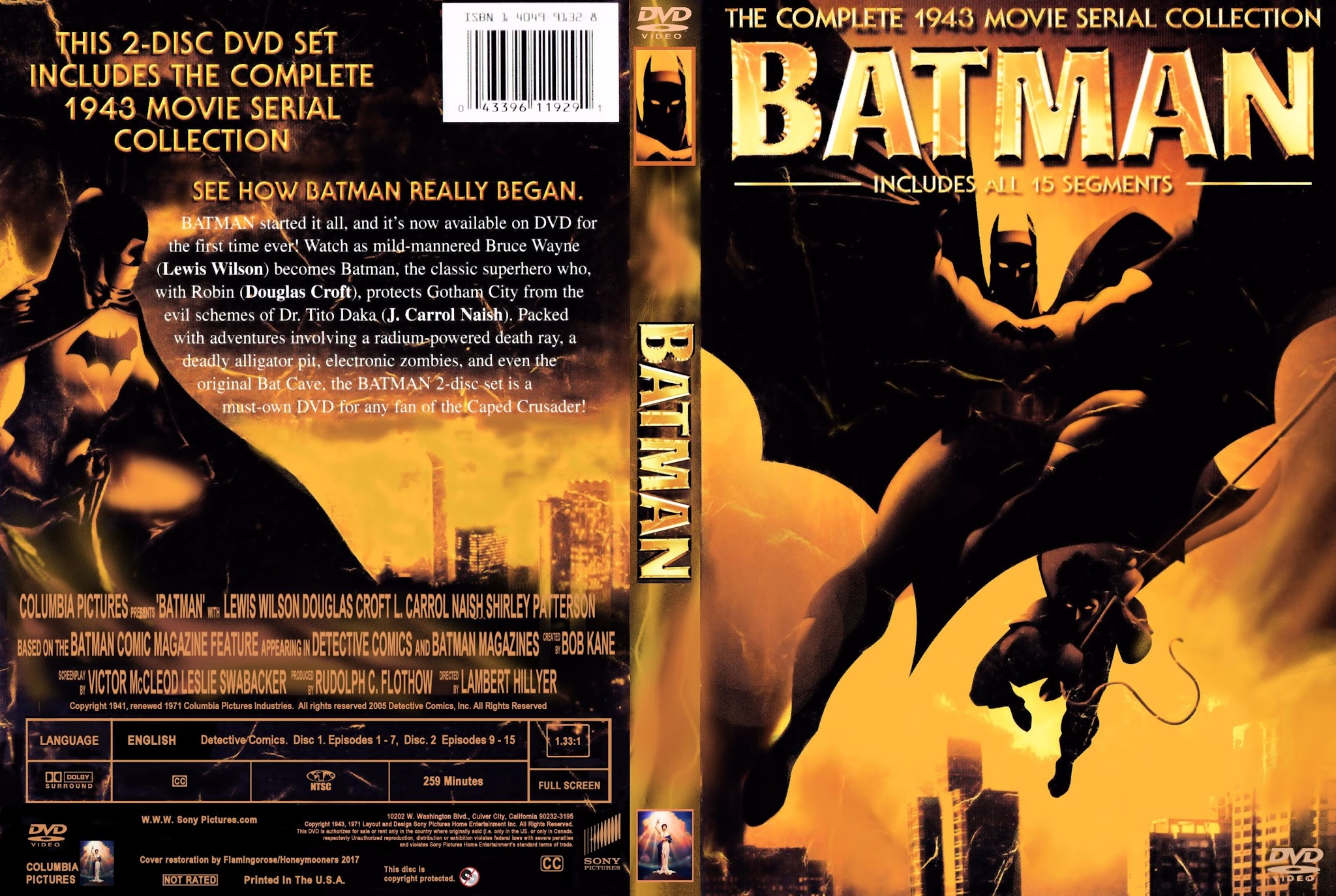 Batman 1943 Seriel Collection 2017 | DVD Covers | Cover Century | Over ...