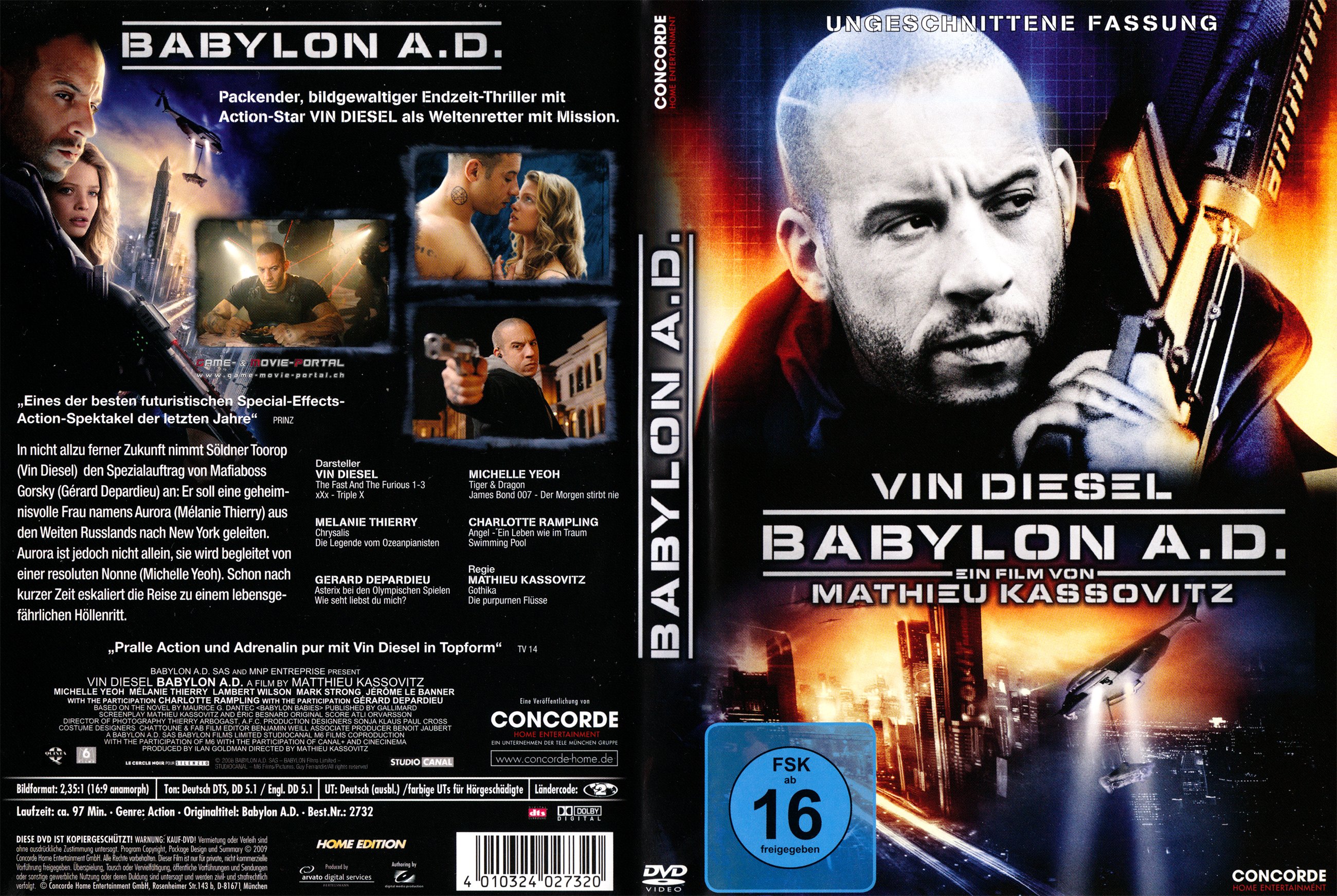 Baybylon AD Vin Diesel | DVD Covers | Cover Century | Over 1.000.000 ...