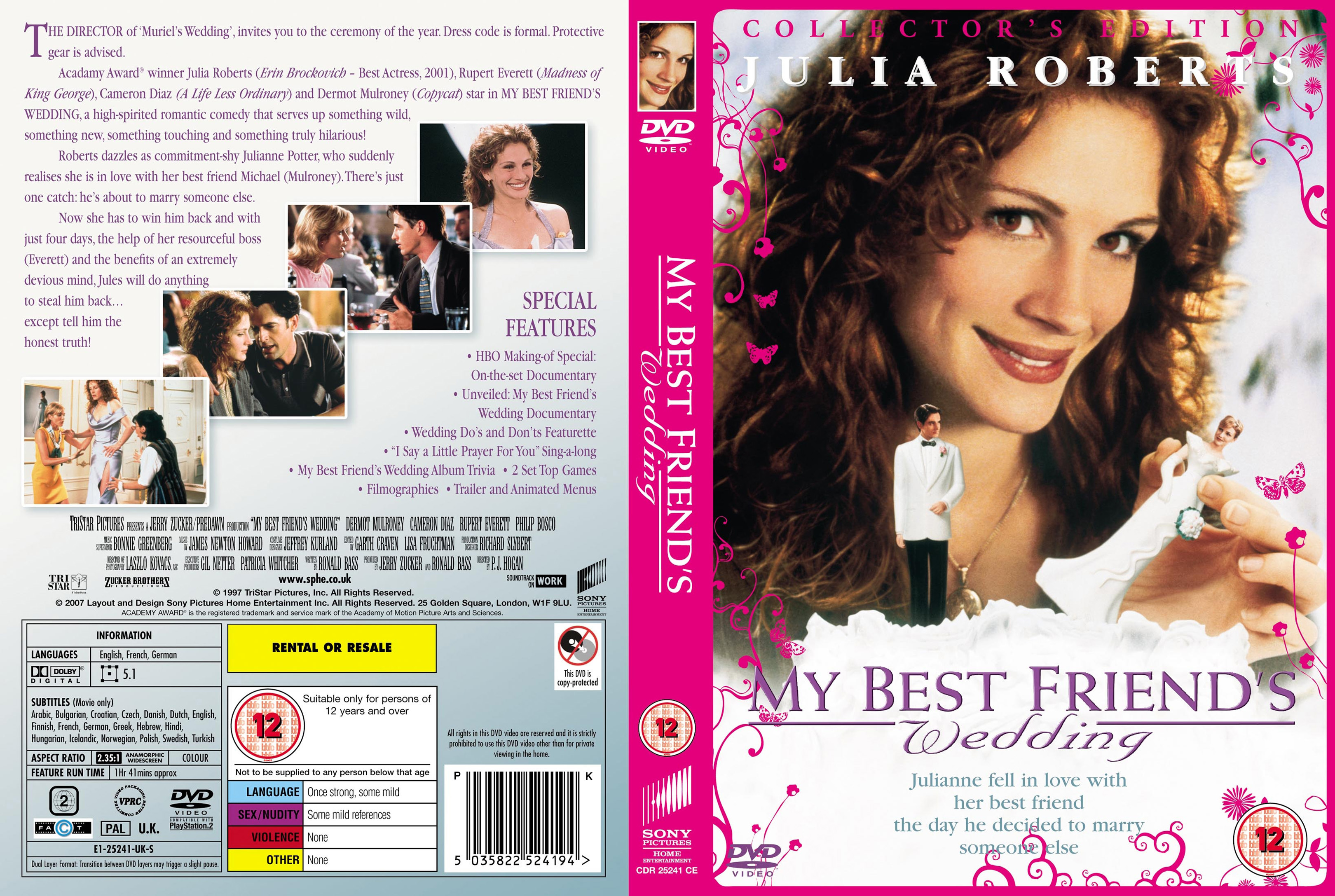 Best Friends Wedding Pink | DVD Covers | Cover Century | Over 1.000.000 ...