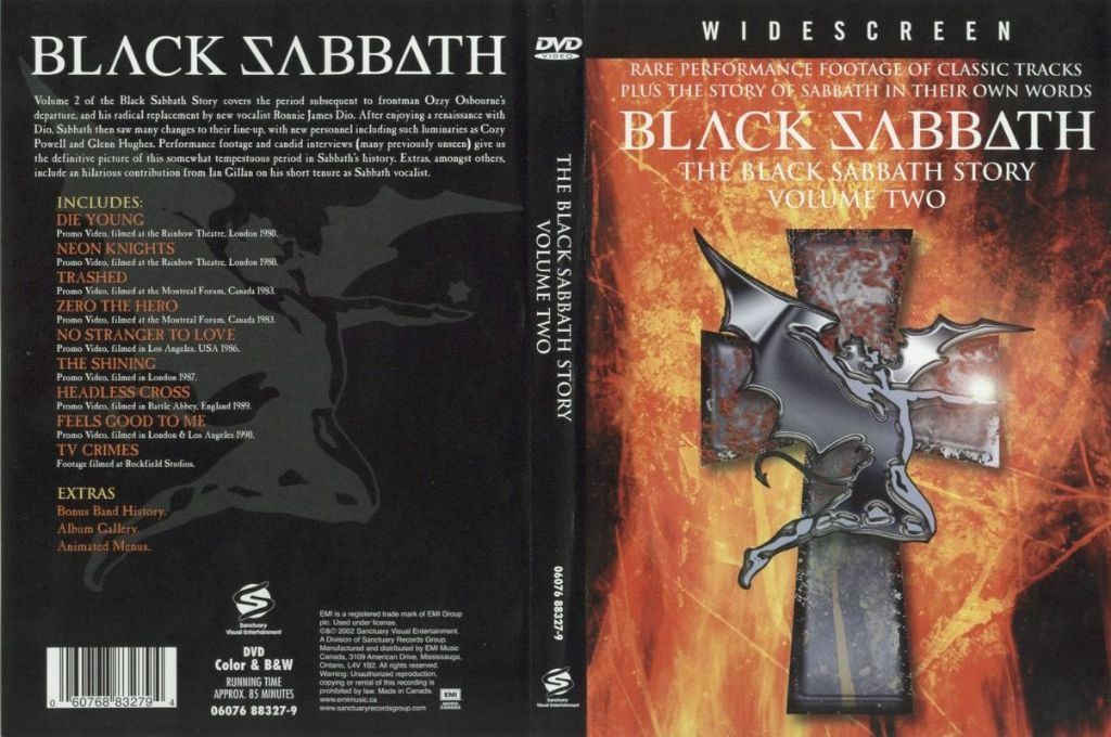 Black Sabbath The Black Sabbath Story Vol. 2 DVD US | DVD Covers