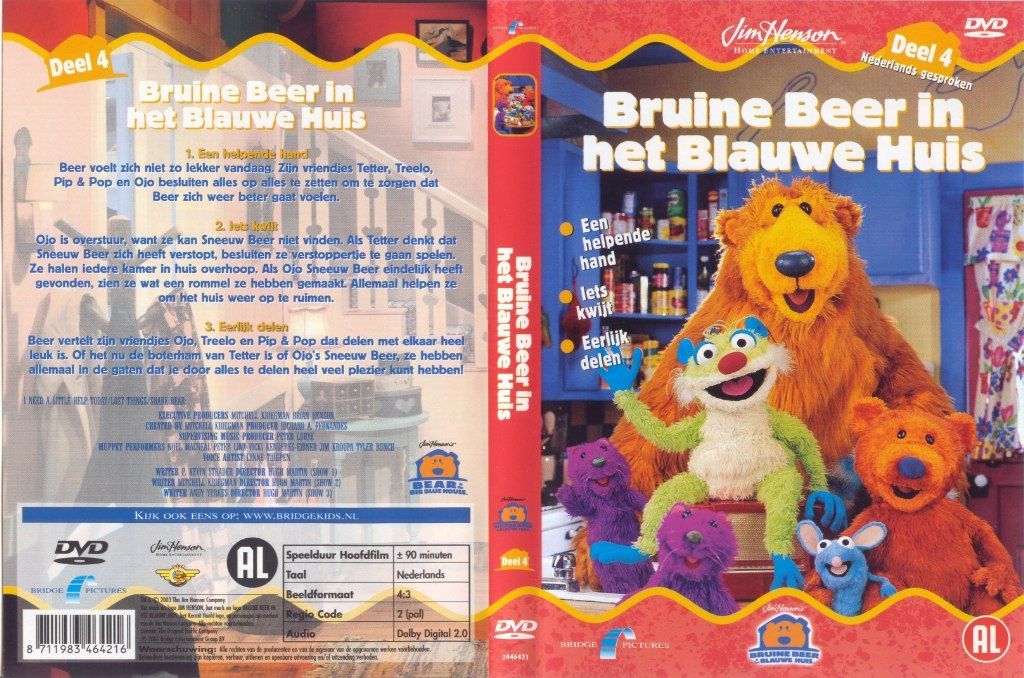 Bruine Beer In Het Blauwe Huis Deel 4 DVD NL | DVD Covers | Cover ...