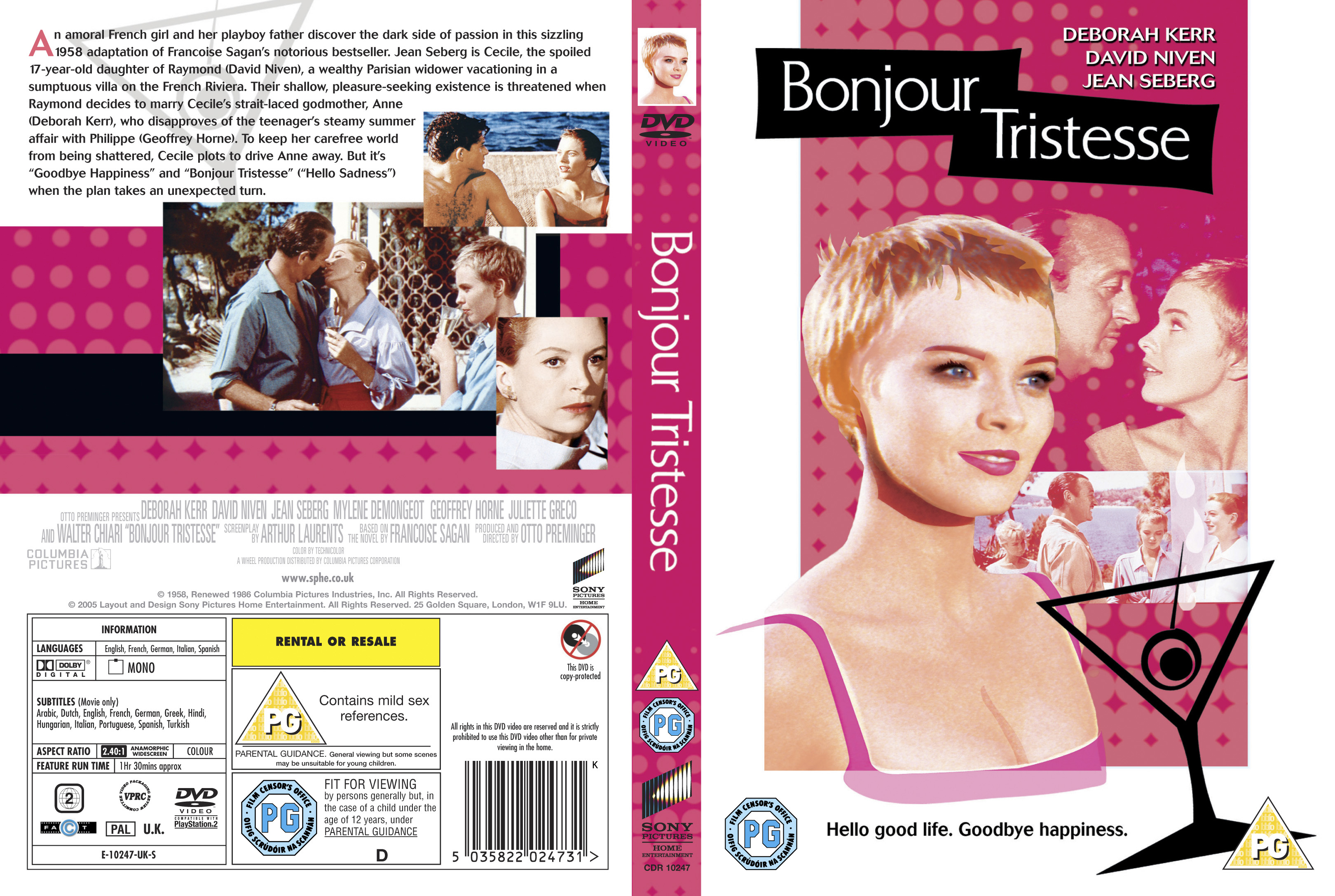 Bonjour Tristesse | DVD Covers | Cover Century | Over 1.000.000 Album ...