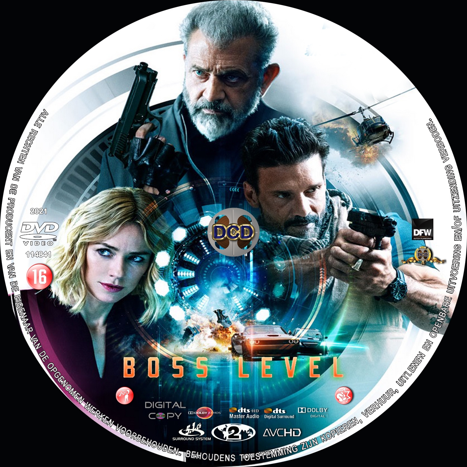 Boss Level (2021) Dvd Cover Cd 