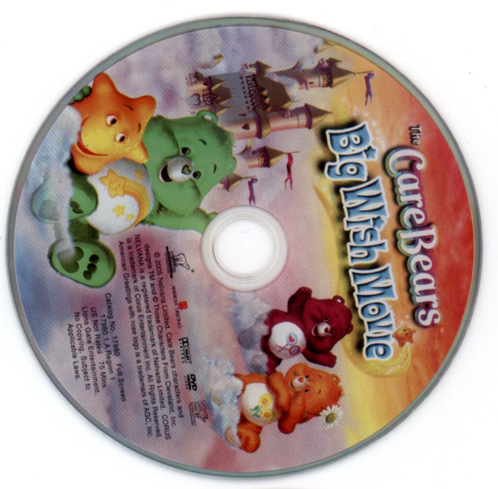 Carebears Big Wish Movie DVD CD DVD Covers Cover Century