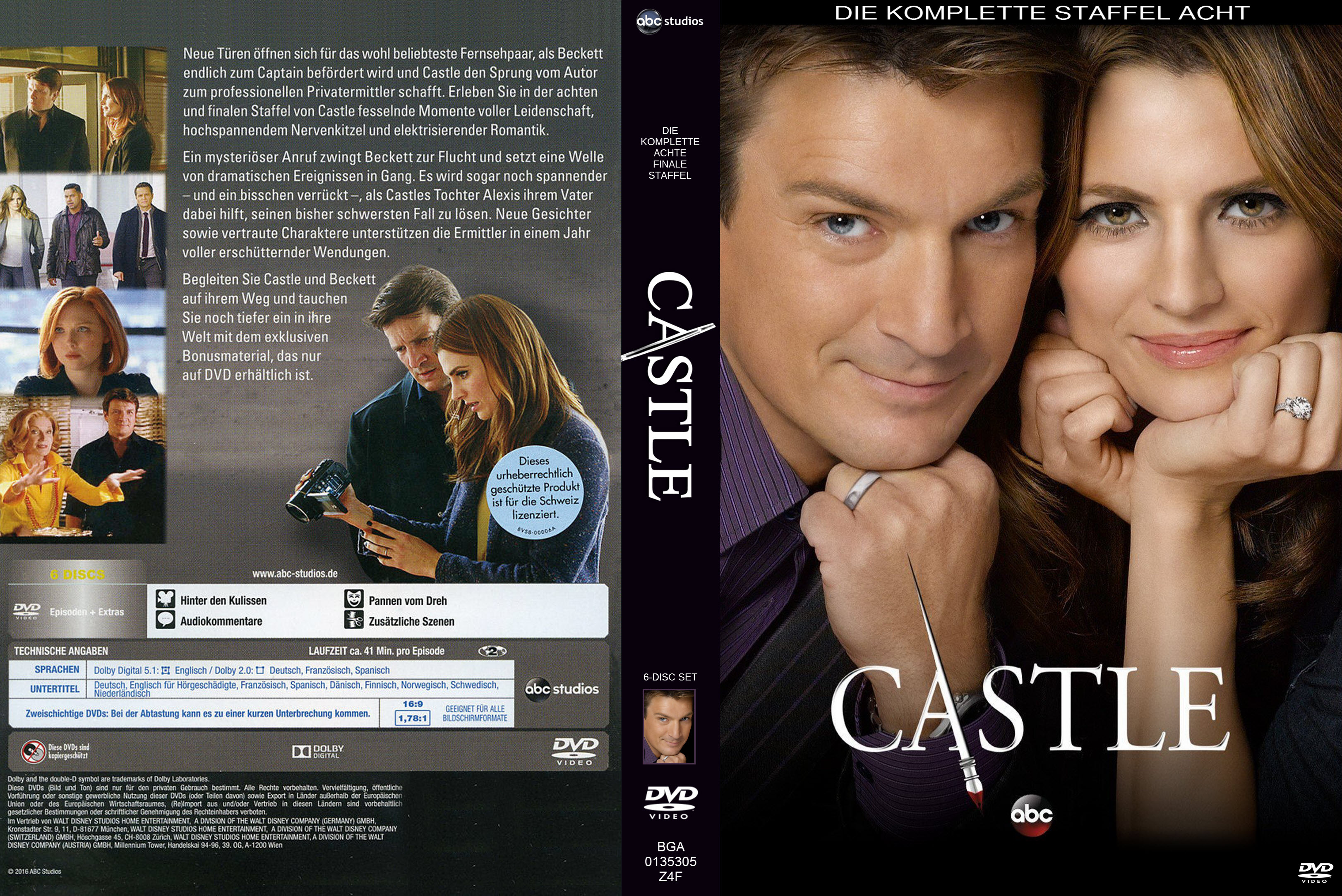 Castle Staffel 8 6 | DVD Covers | Cover Century | Over 1.000.000 Album ...