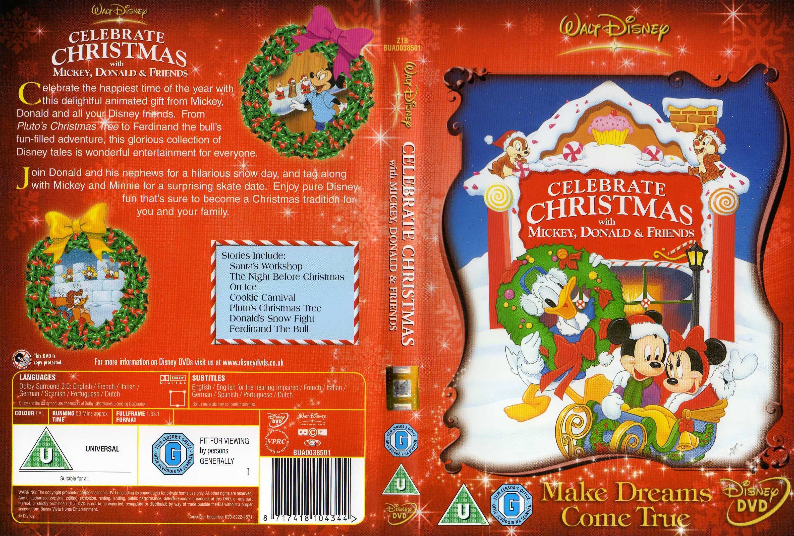 Celebrate Christmas With Mickey Donald and Friends DVD US | DVD Covers ...