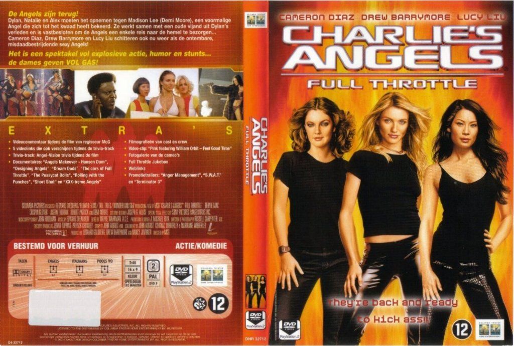 Charlies Angels Full Throttle Dvd Nl Dvd Covers Cover Century